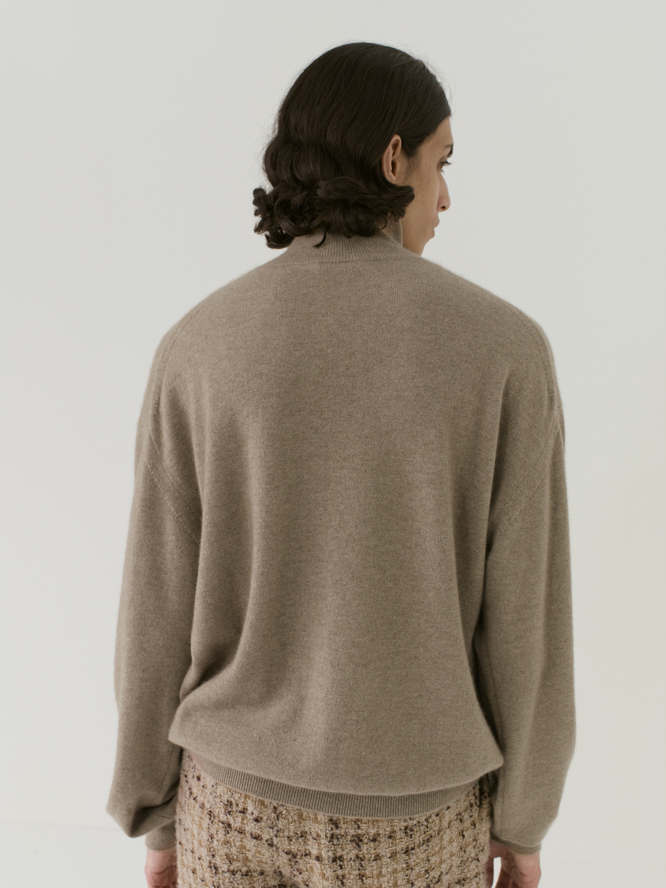 BABY CASHMERE KNIT TURTLE 詳細画像 NATURAL BROWN 2