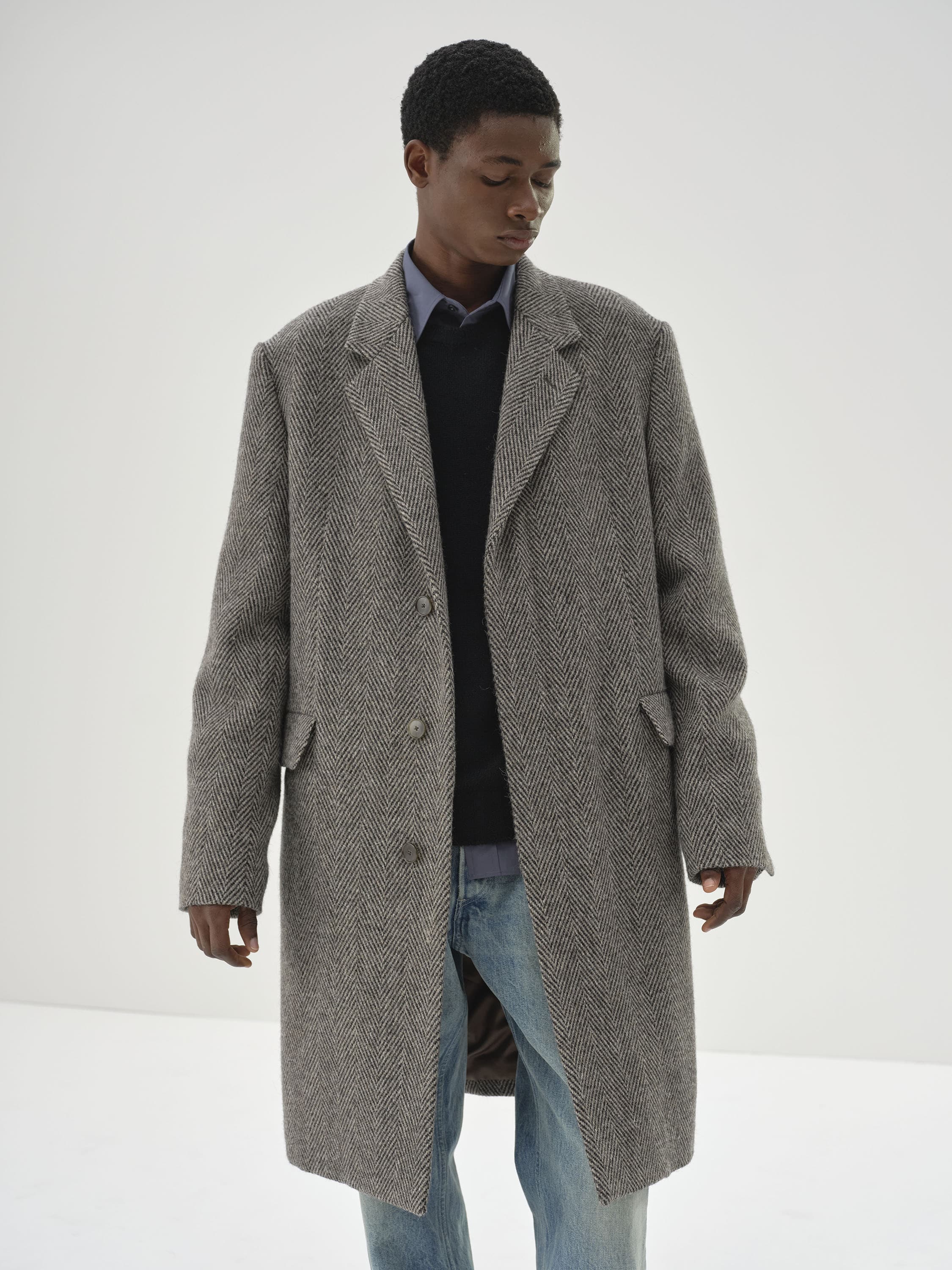 AURALEE 24AW TWEED CHESTERFIELD COAT (3)