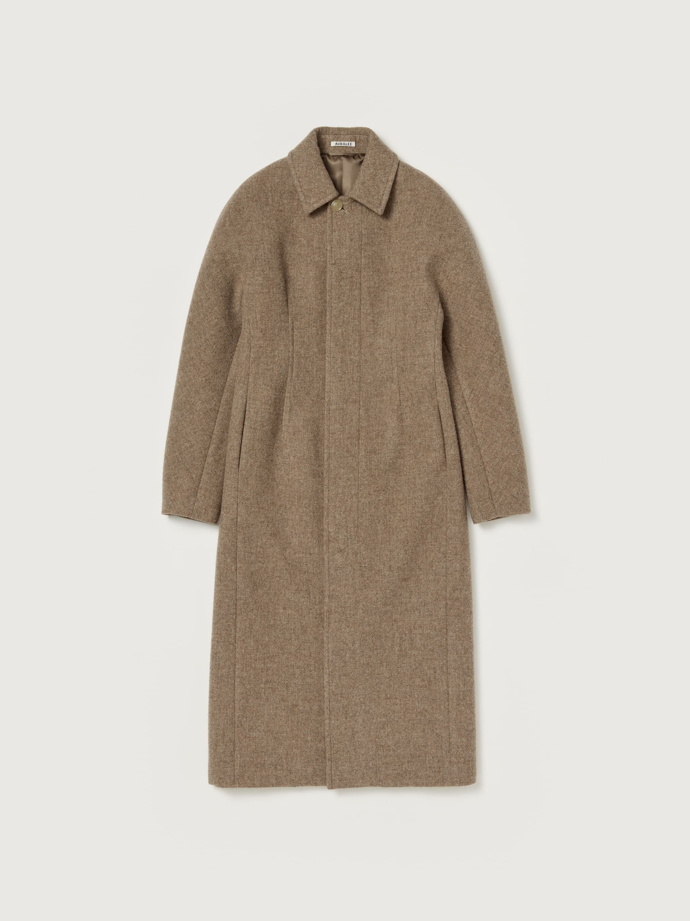 SPONGE WOOL MELTON SOUTIEN COLLAR COAT - AURALEE Official Website