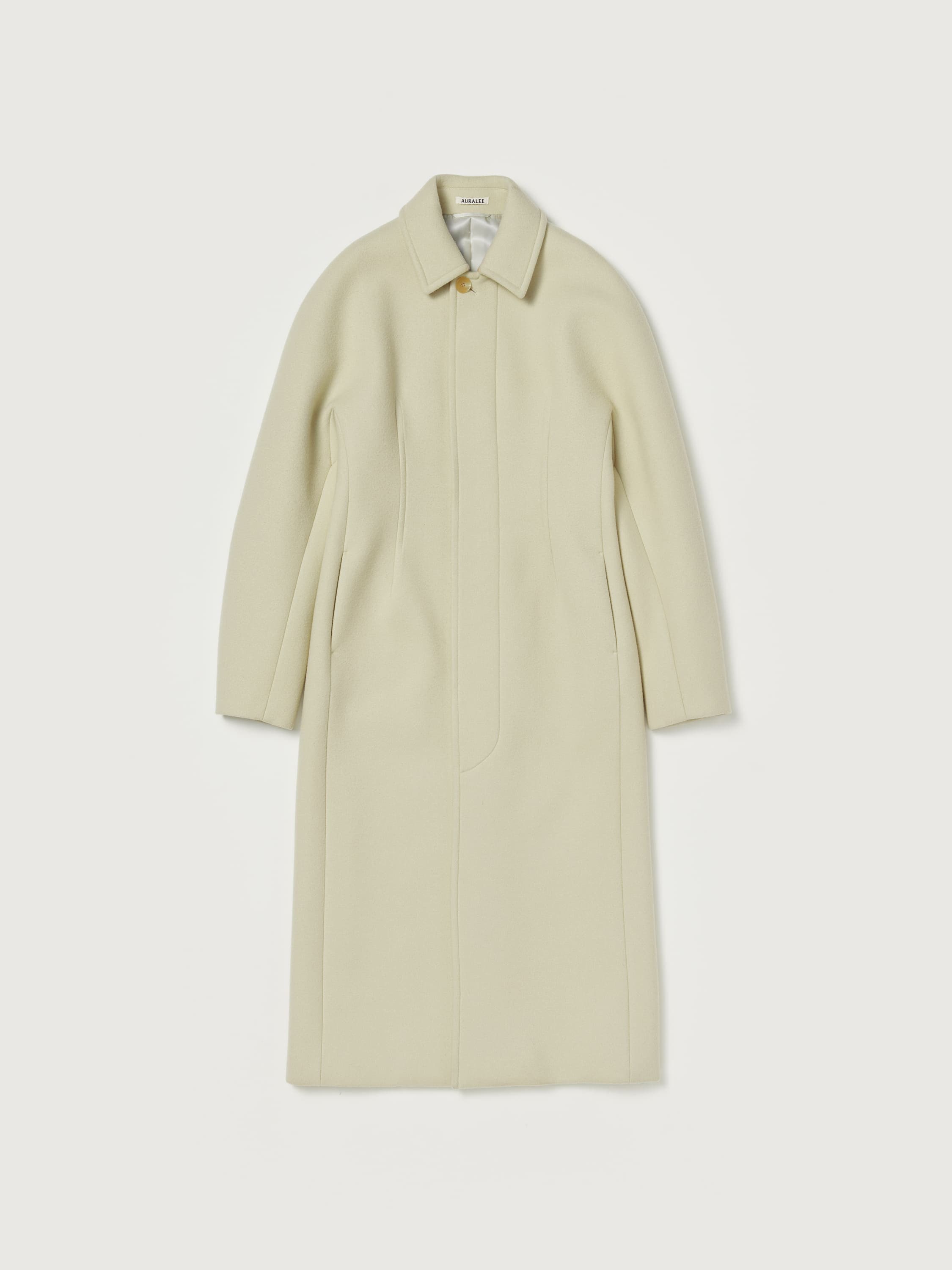 SPONGE WOOL MELTON SOUTIEN COLLAR COAT - AURALEE Official Website