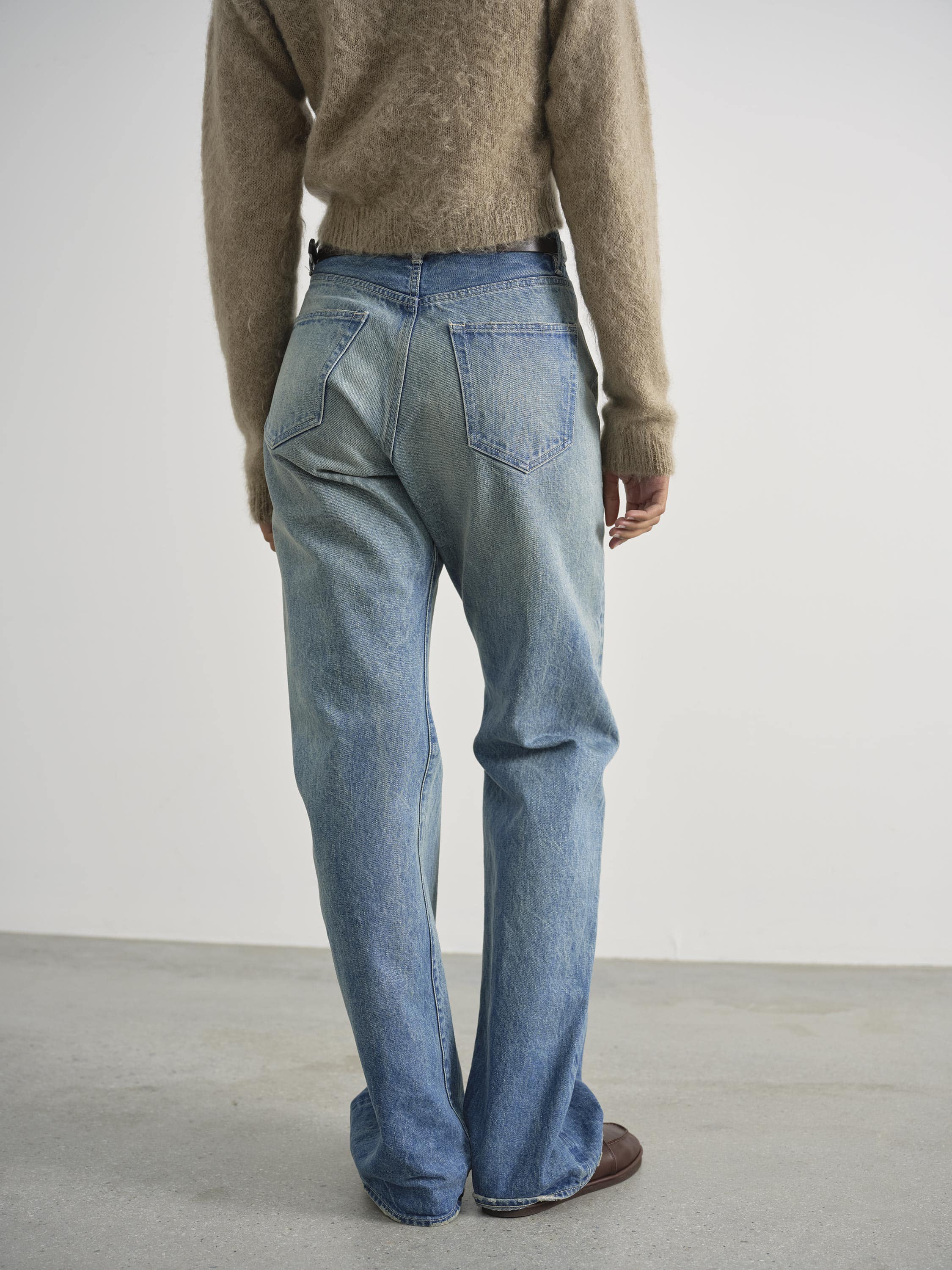 SELVEDGE FADED HEAVY DENIM PANTS - AURALEE Official Website