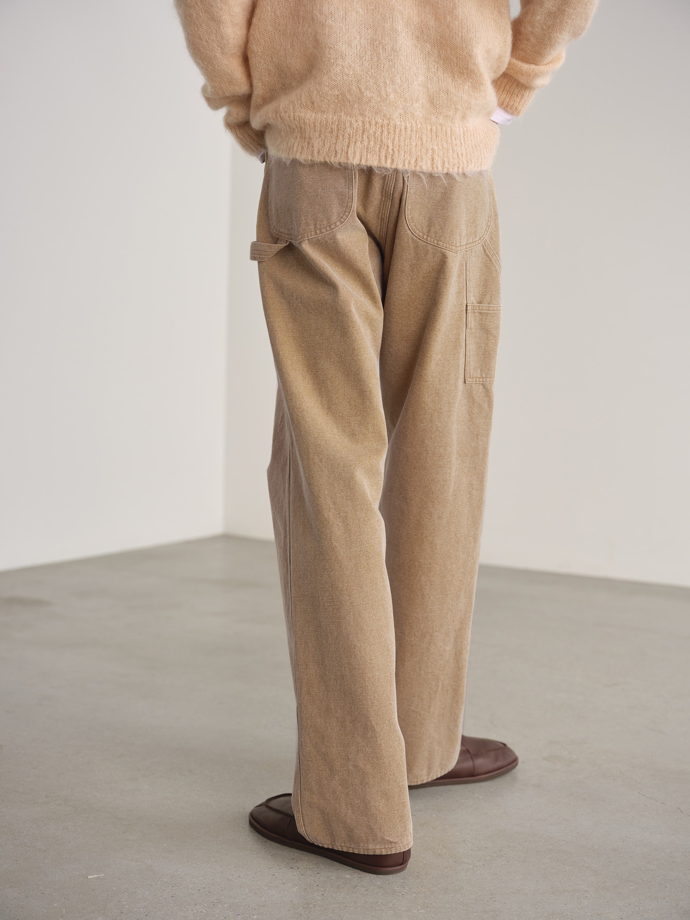 AURALEE WASHED ORGANIC CANVAS PANTS 3 