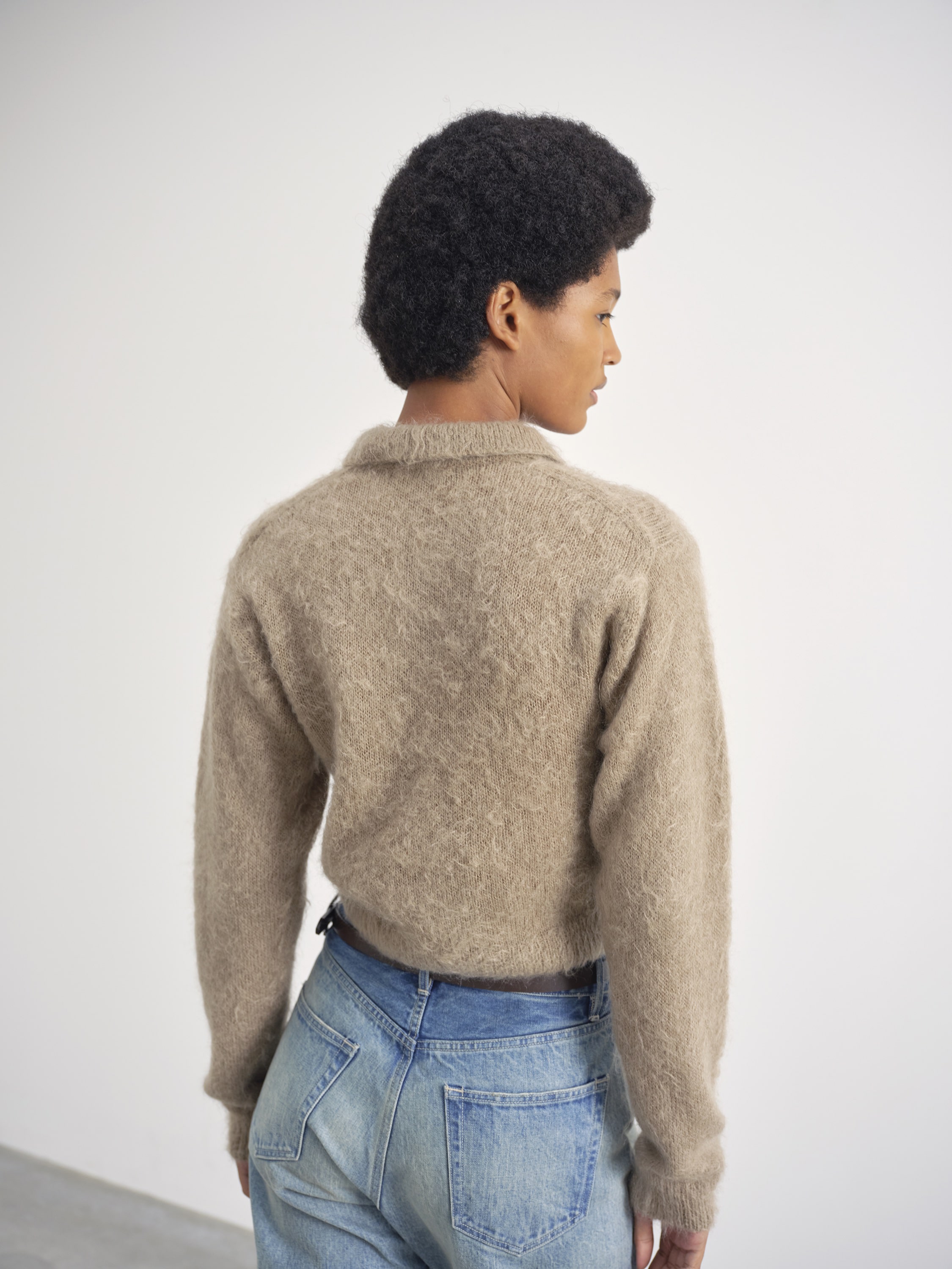 【極美品✨】AURALEE SUPER KID MOHAIR KNIT POLO BRUSHED SUPER KID MOHAIR KNIT POLO - AURALEE Official Website