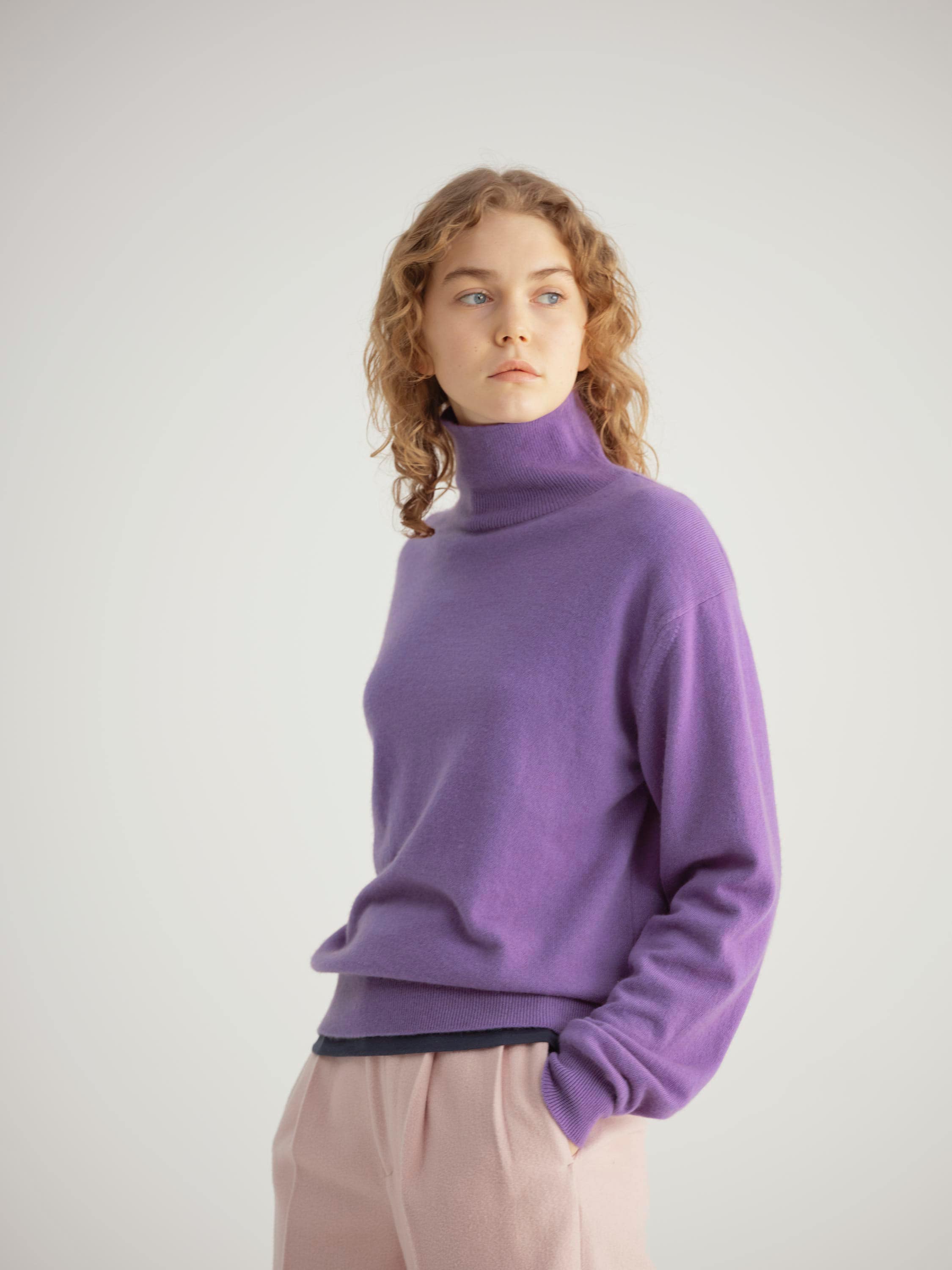 BABY CASHMERE KNIT TURTLE - AURALEE Official Website
