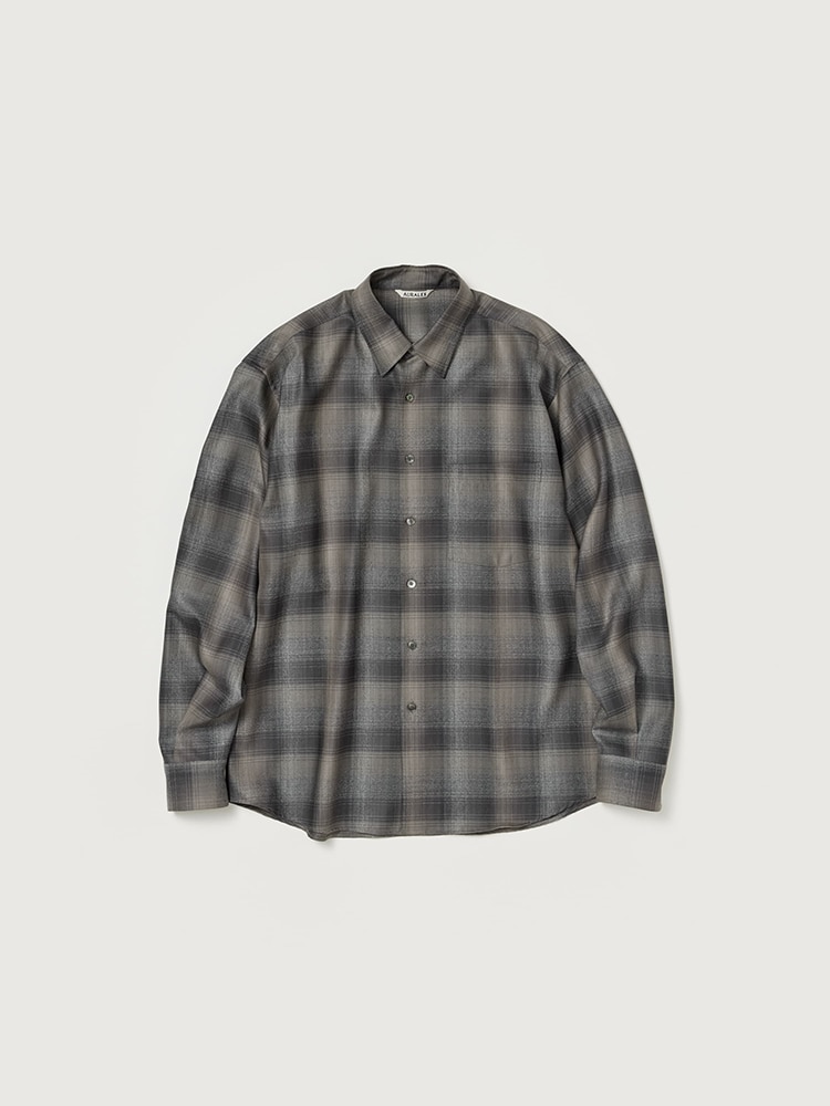 SUPER LIGHT WOOL CHECK SHIRT サイズ3