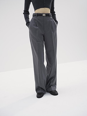 WOOL FULLING FLANNEL STRIPE SLACKS - AURALEE Official Website WOOL FULLING FLANNEL STRIPE SLACKS - AURALEE Official Website