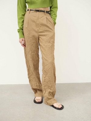 WRINKLED WASHED FINX TWILL PANTS