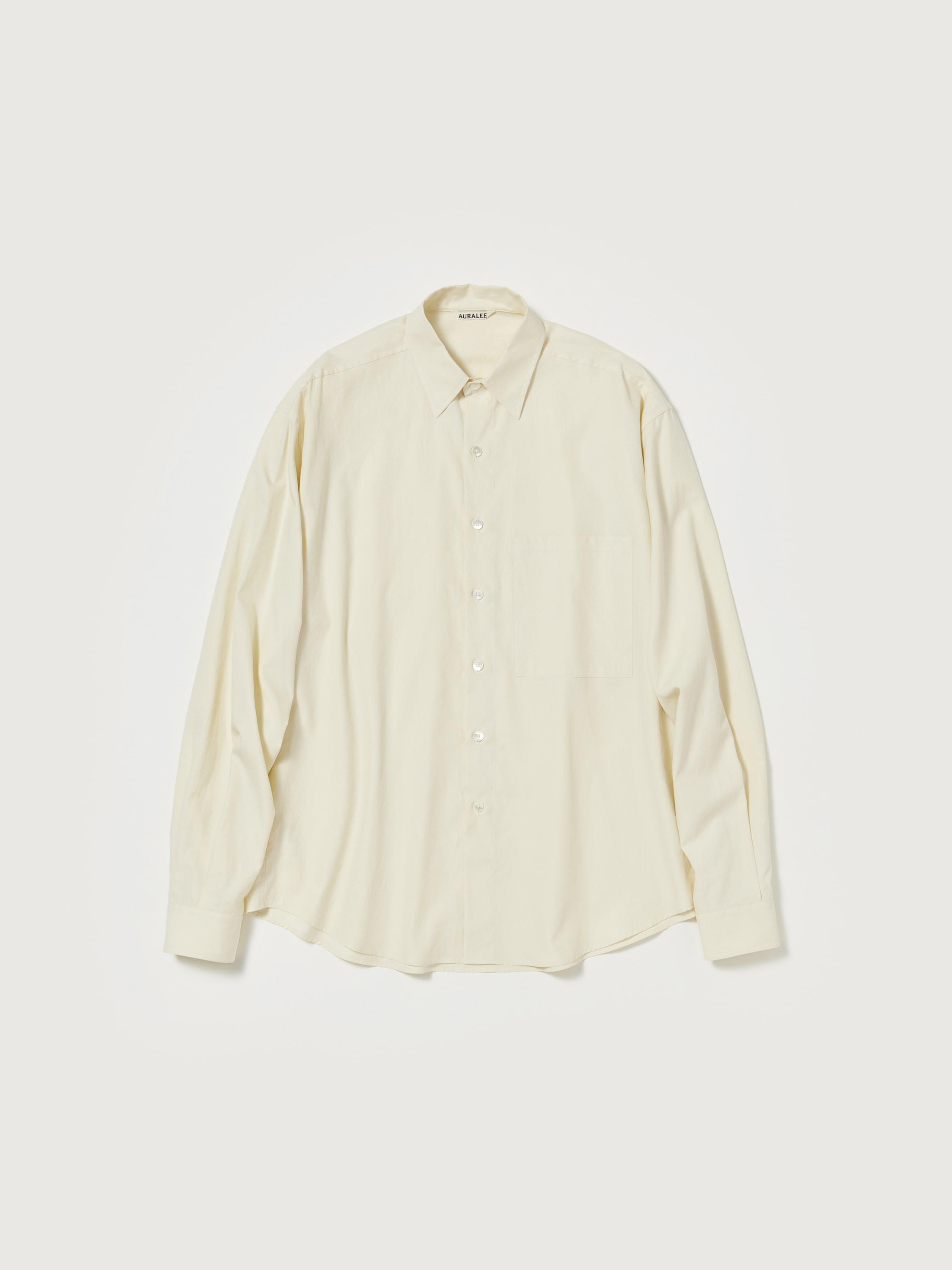 WASHED FINX TWILL BIG SHIRT 詳細画像 LIGHT YELLOW 4