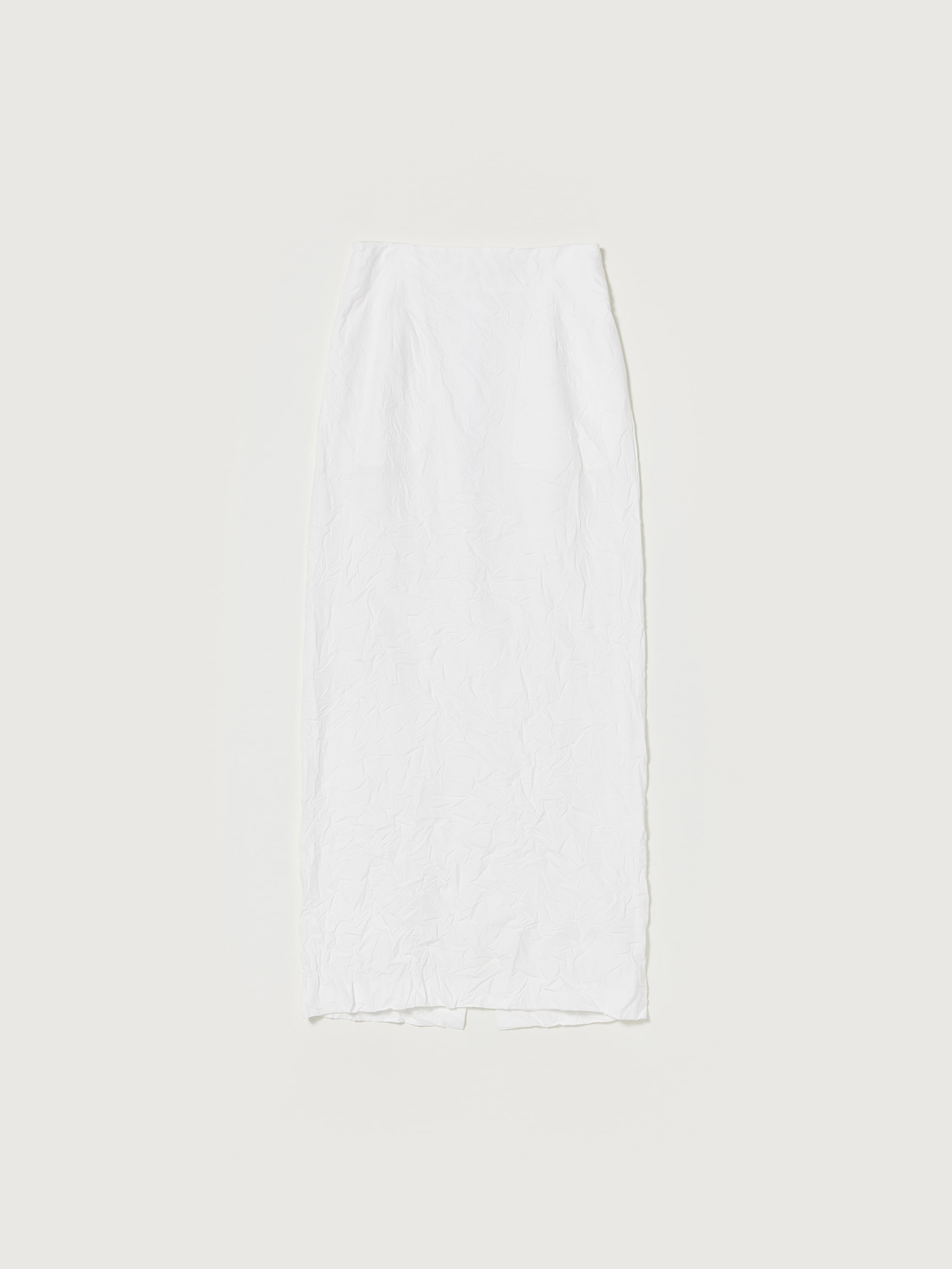 WRINKLED WASHED FINX TWILL SKIRT 詳細画像 WHITE 5