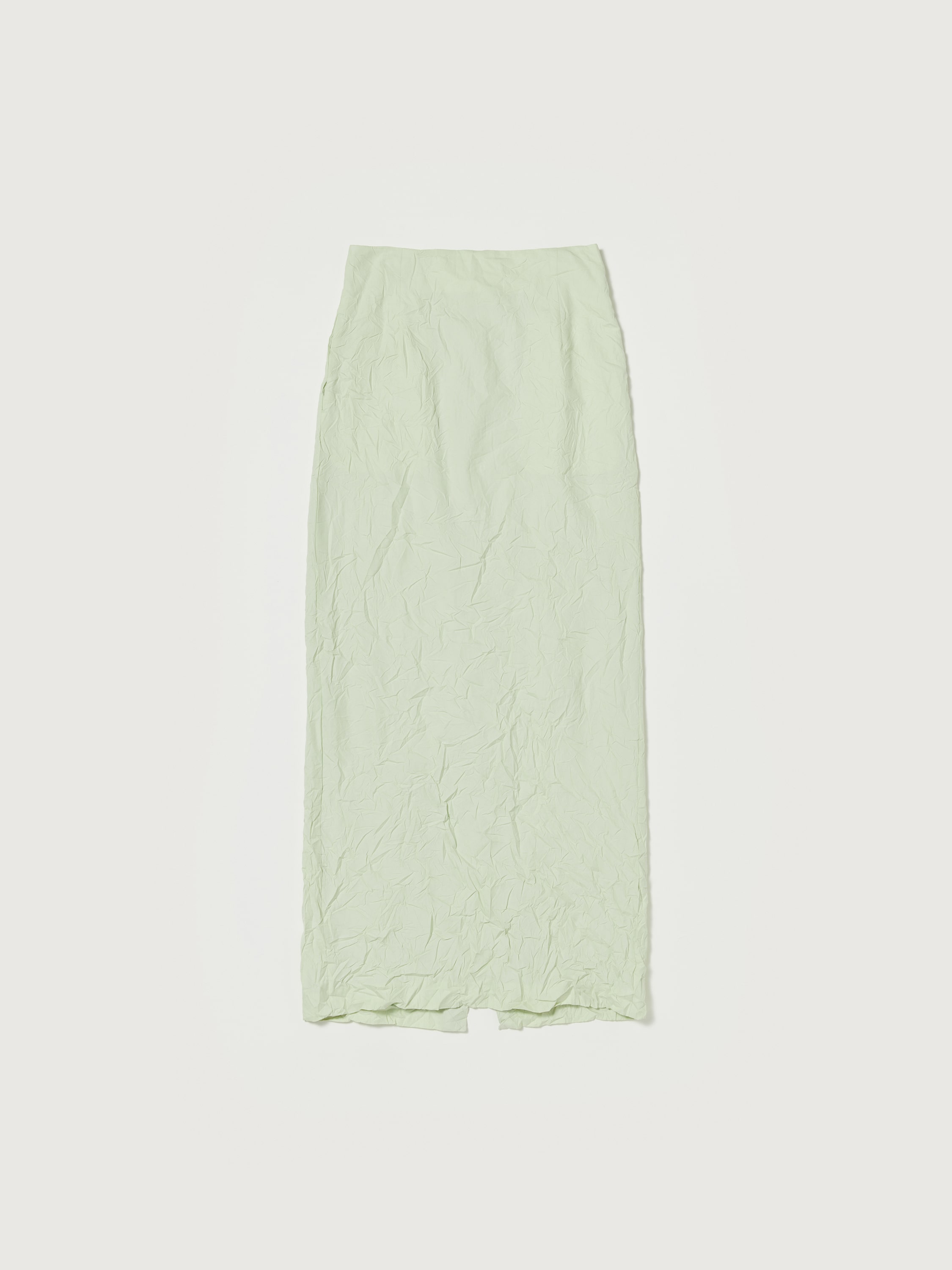 WRINKLED WASHED FINX TWILL SKIRT 詳細画像 LIGHT GREEN 1
