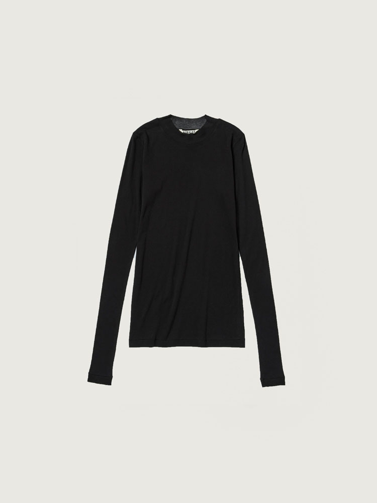 SUPER HIGH GAUGE SHEER RIB L/S TEE - AURALEE Official Website