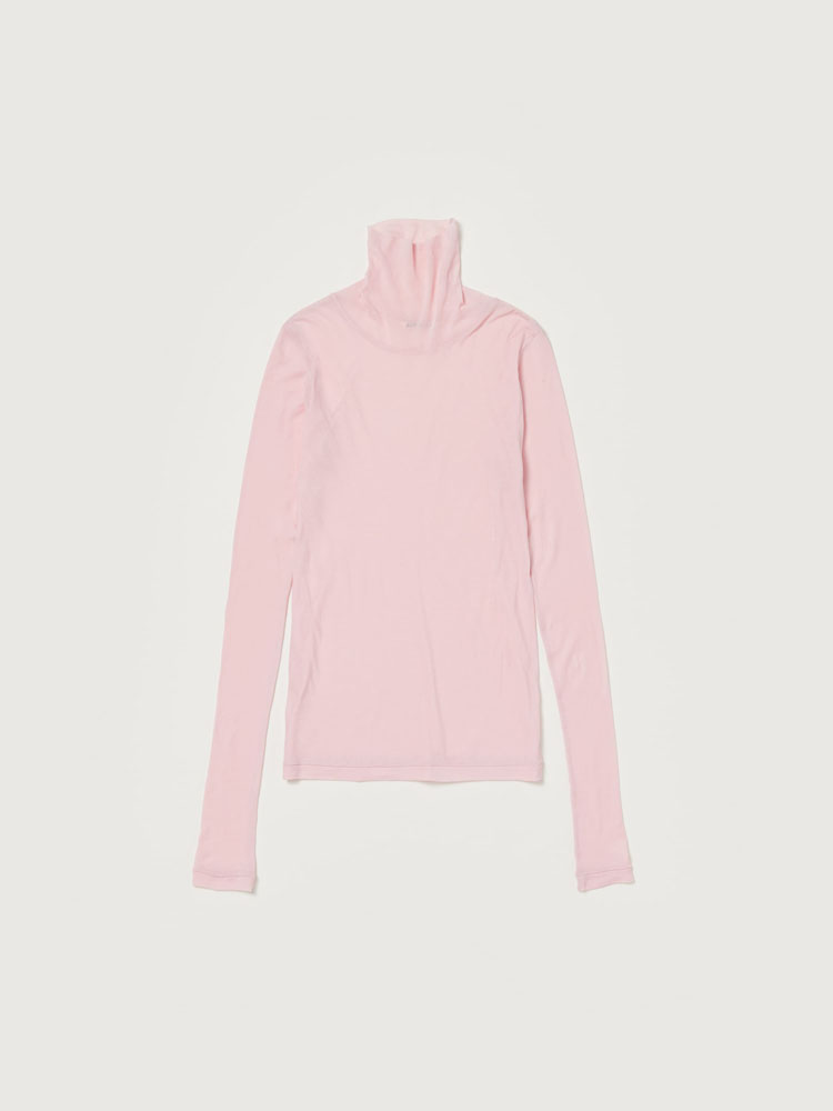 トップス AURALEE GIZA SUPER HIGH GAUGE L/S TEE Auralee Super High Gauge Sheer Rib LS Tee in Black Curated