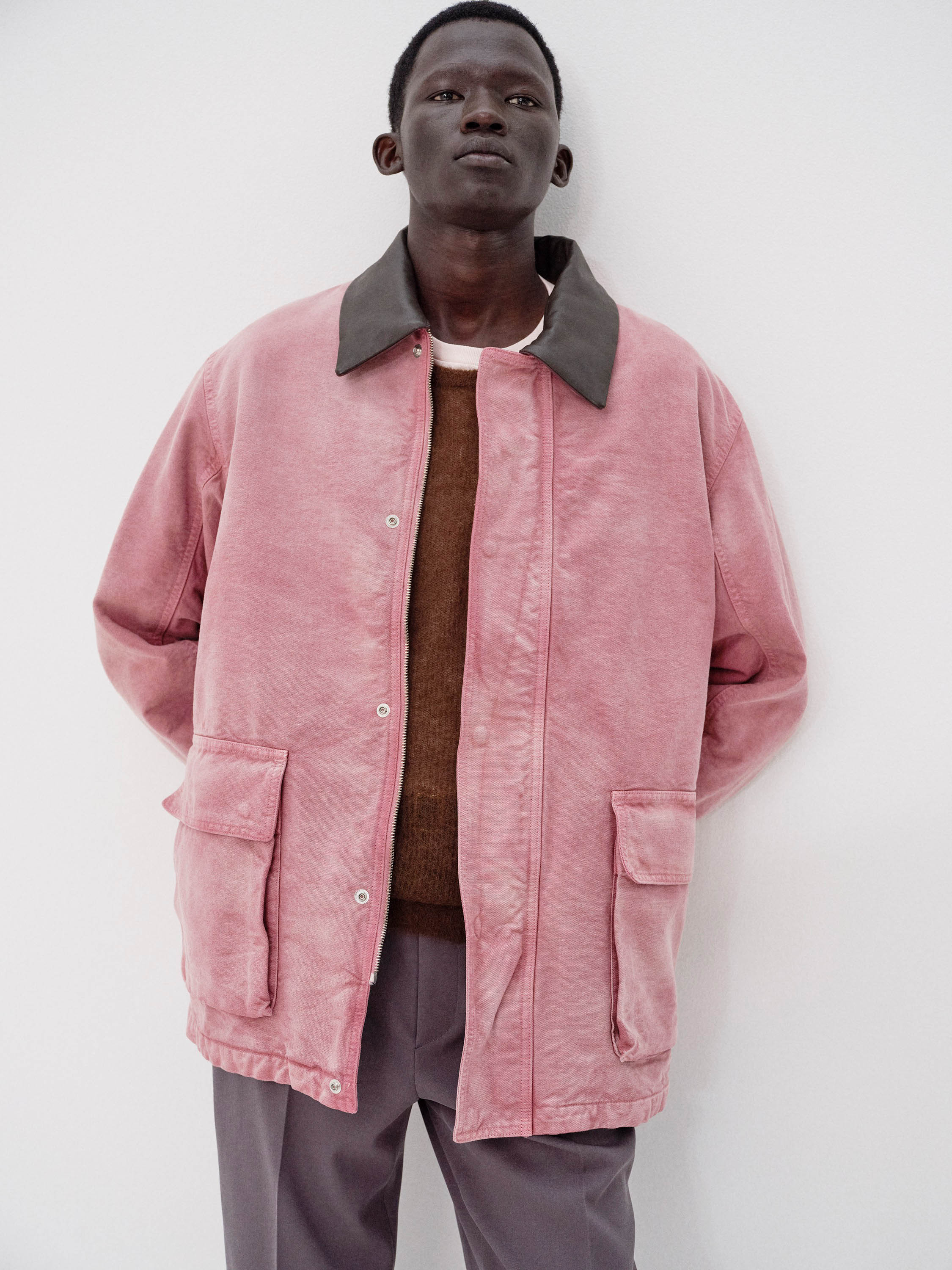 PRODUCT DYED ORGANIC COTTON DUCK BLOUSON 詳細画像 FADED BURGUNDY 2