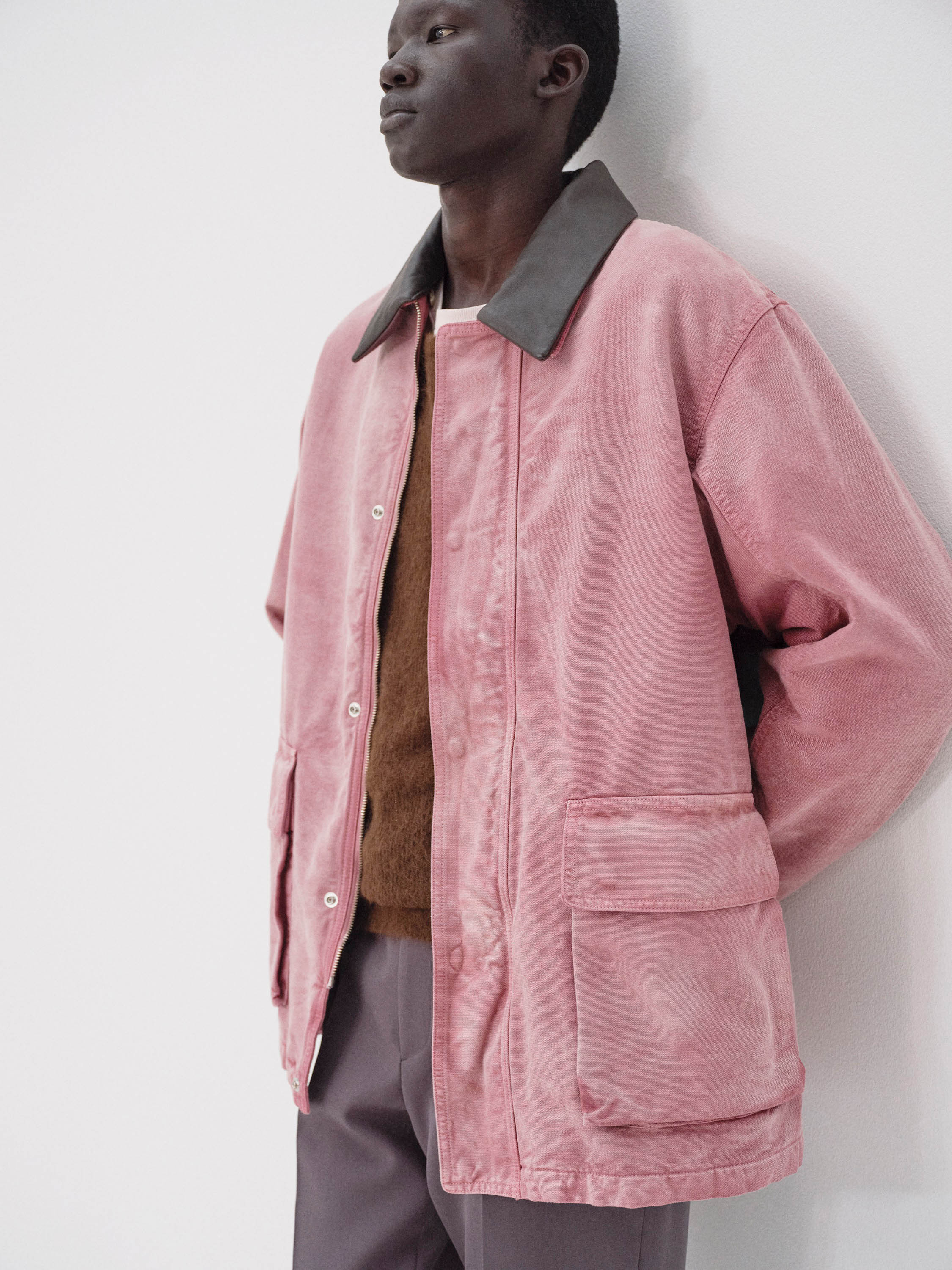 PRODUCT DYED ORGANIC COTTON DUCK BLOUSON 詳細画像 FADED BURGUNDY 3