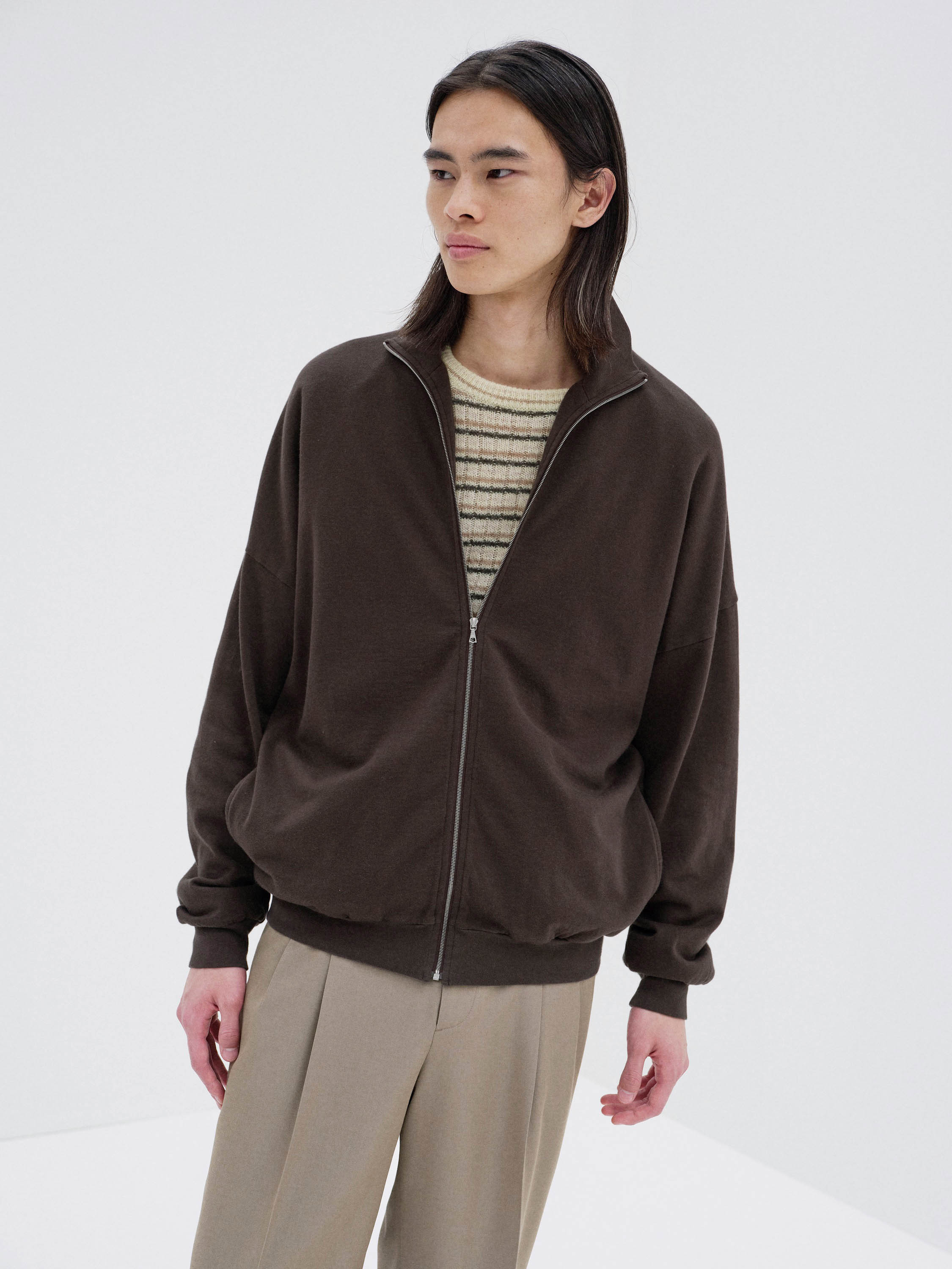 SUPER HIGH GAUGE SWEAT ZIP BLOUSON