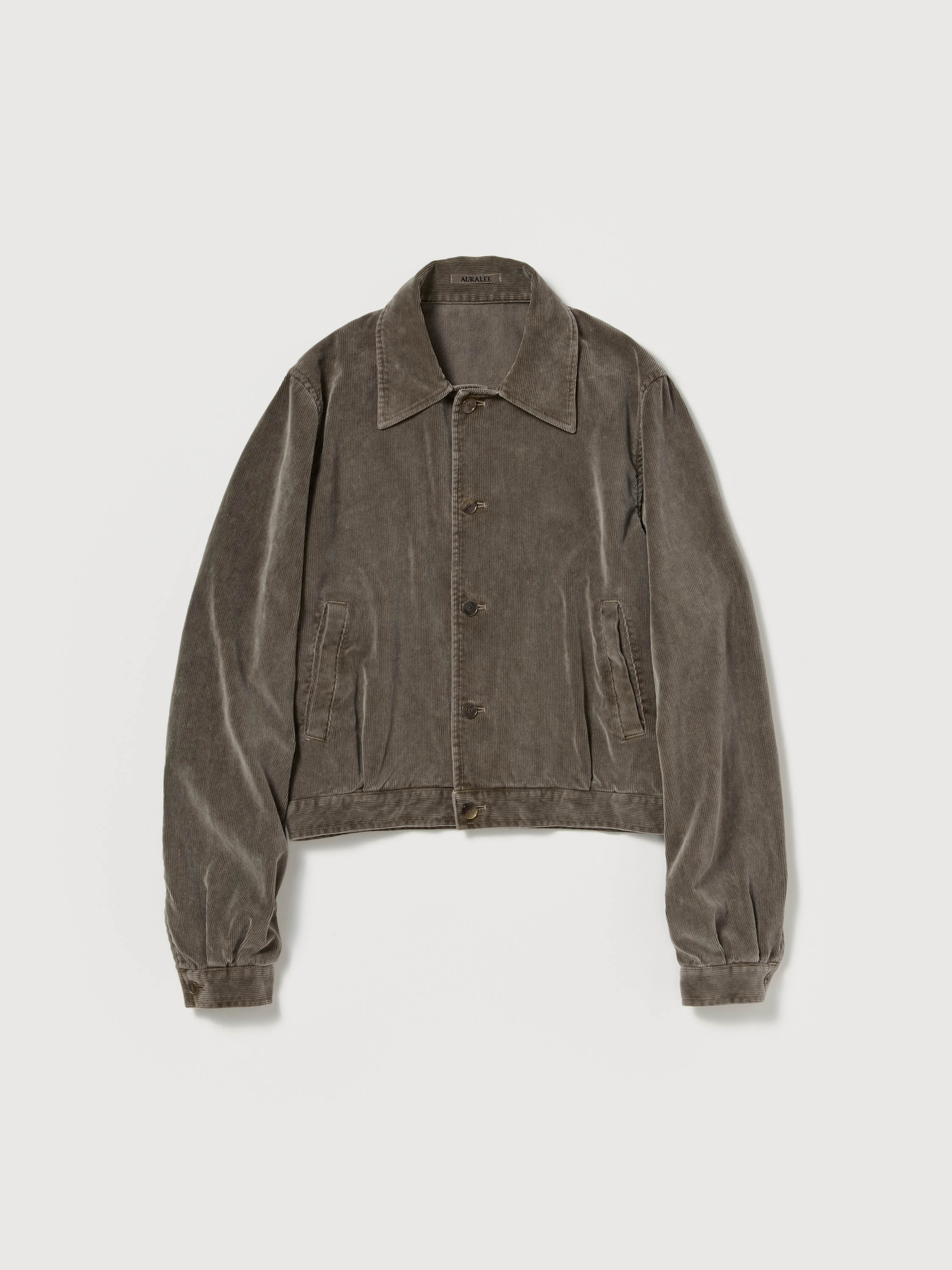 PIGMENT DYED FINX CORDUROY BLOUSON 詳細画像 OLIVE BROWN 1