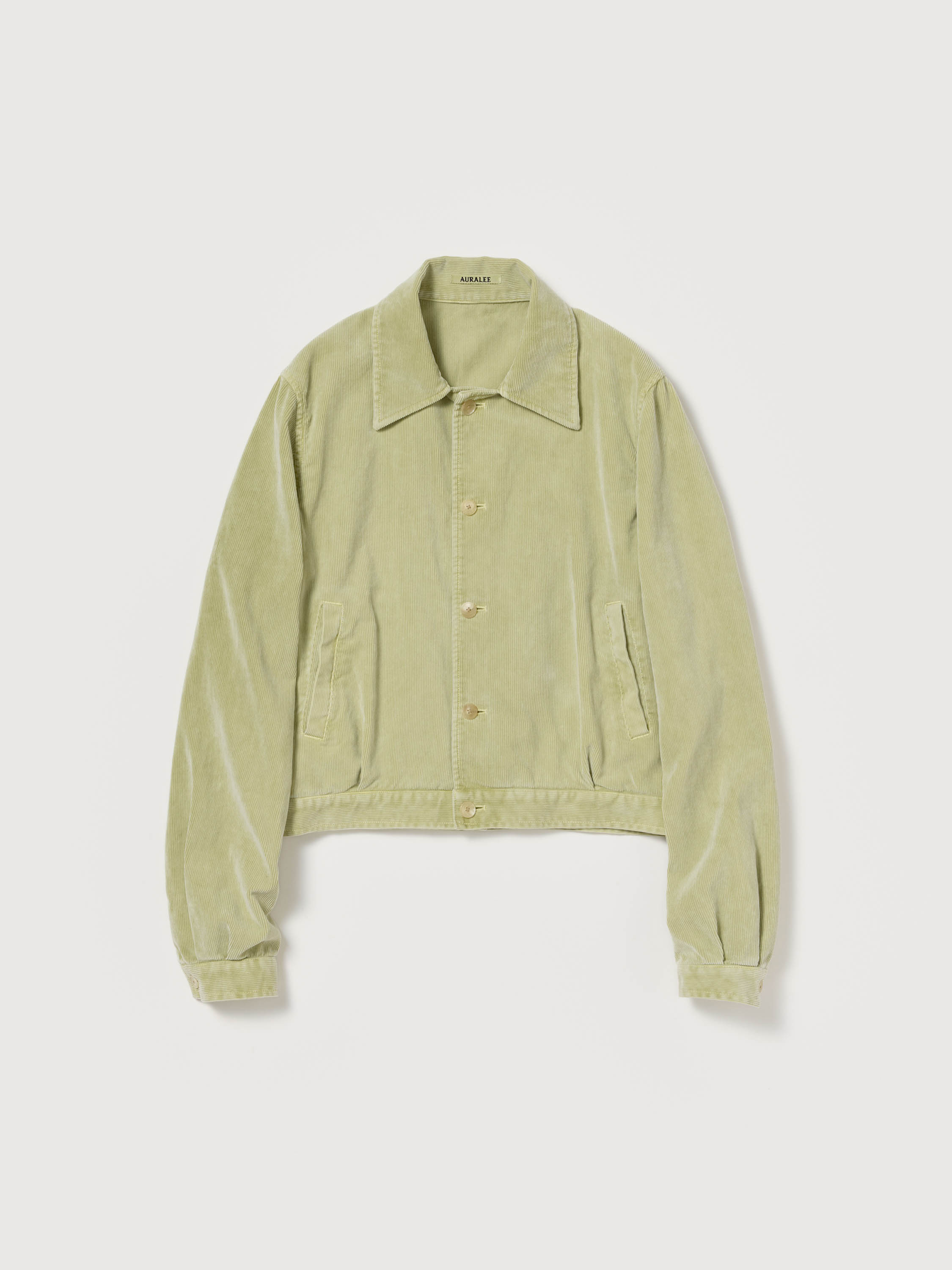 PIGMENT DYED FINX CORDUROY BLOUSON 詳細画像 DUSTY LIME 5