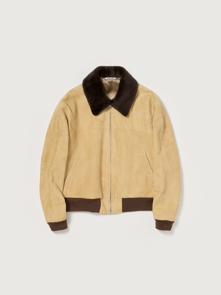 GOAT SUEDE ZIP BLOUSON