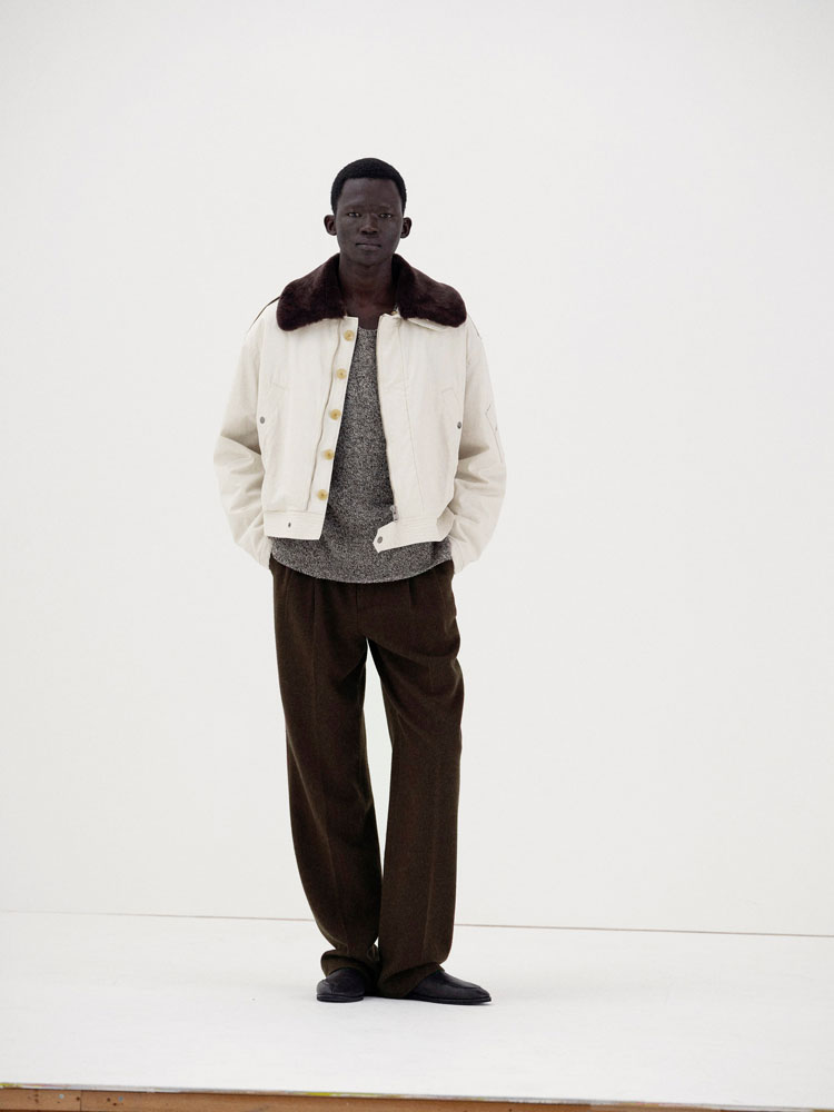 WASHED FINX COTTON GABARDINE FLIGHT BLOUSON - AURALEE Official Website