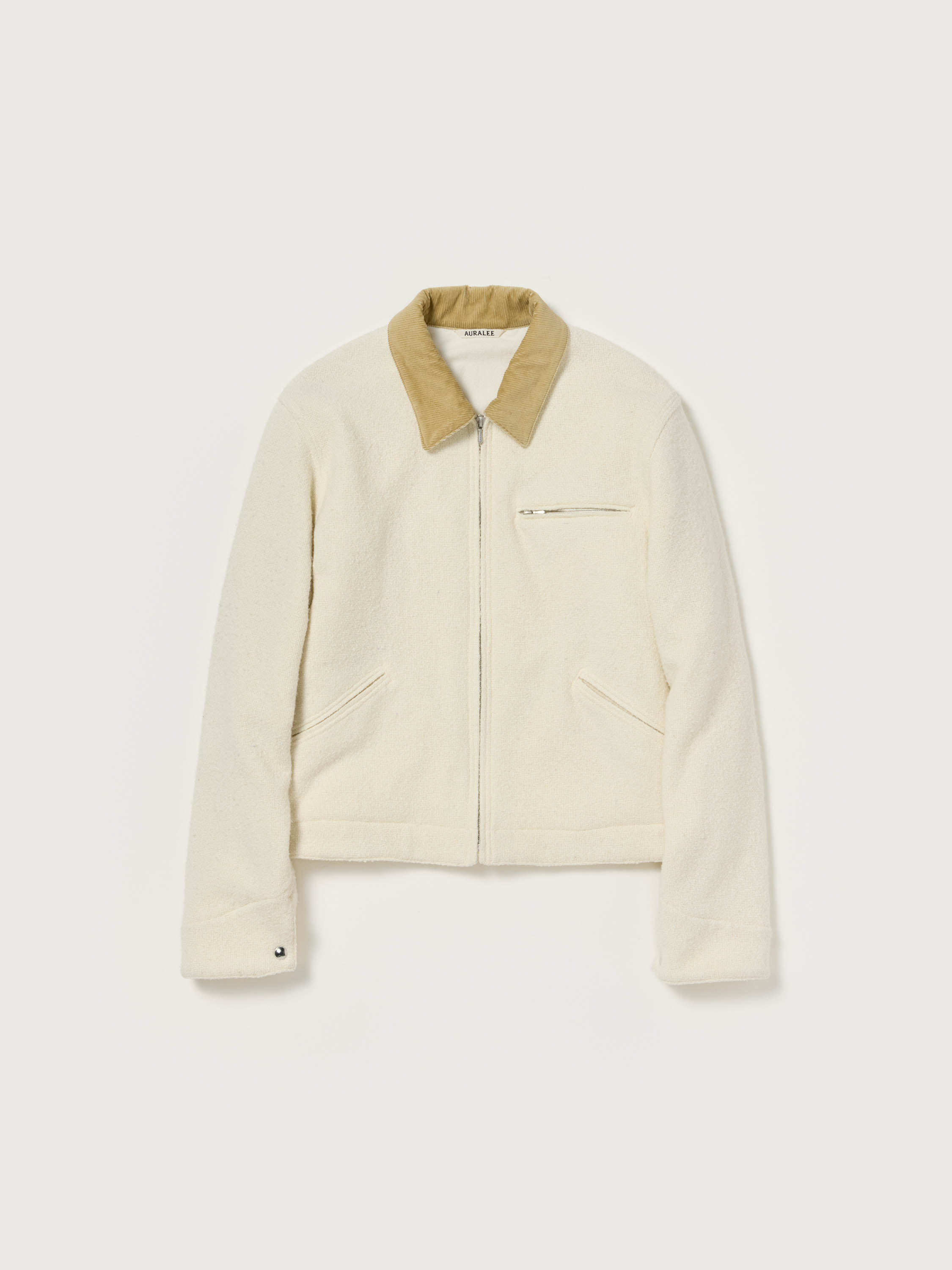 HOMESPUN TWEED  ZIP BLOUSON 詳細画像 IVORY WHITE 1