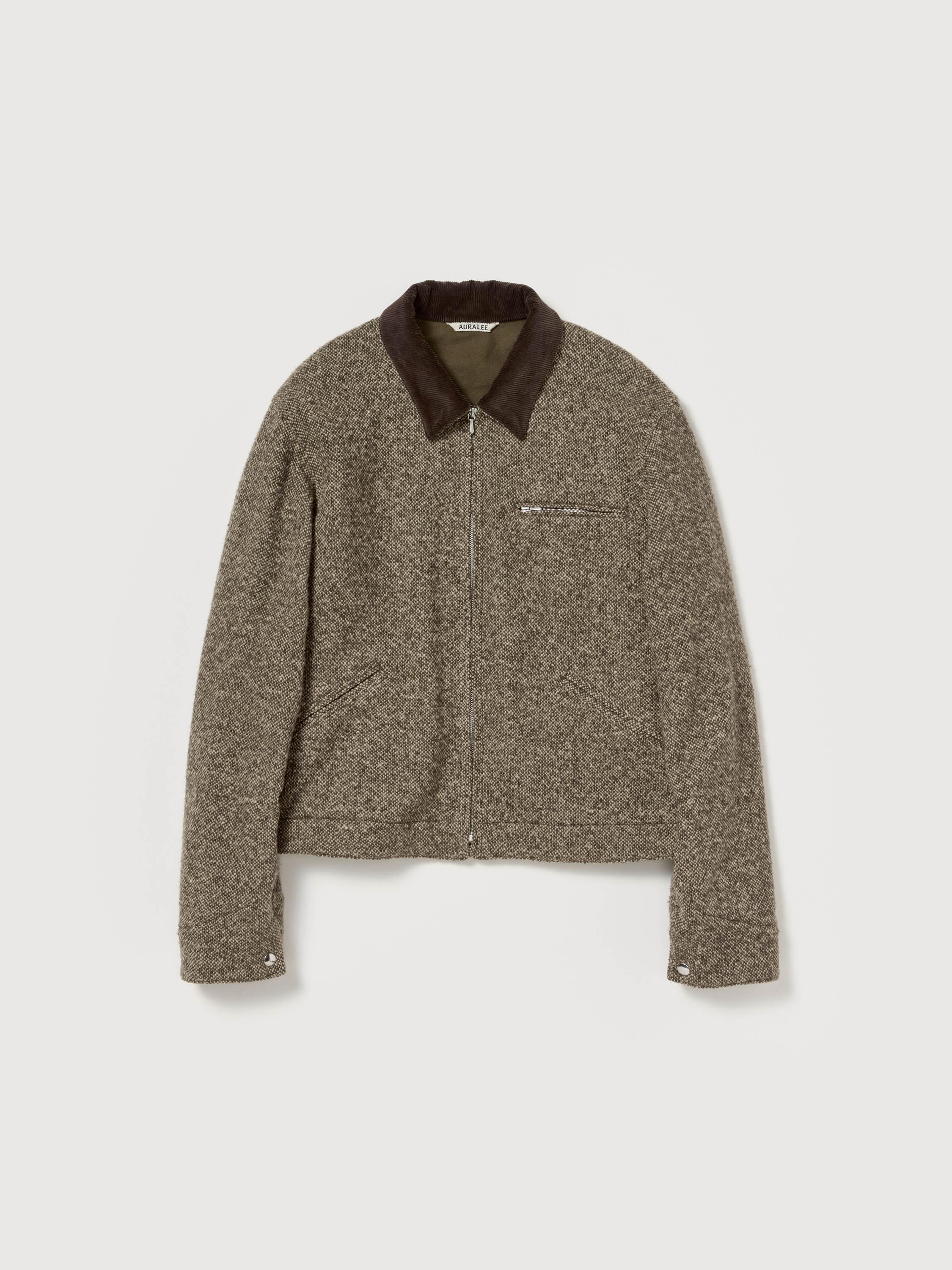 HOMESPUN TWEED  ZIP BLOUSON 詳細画像 BROWN 6
