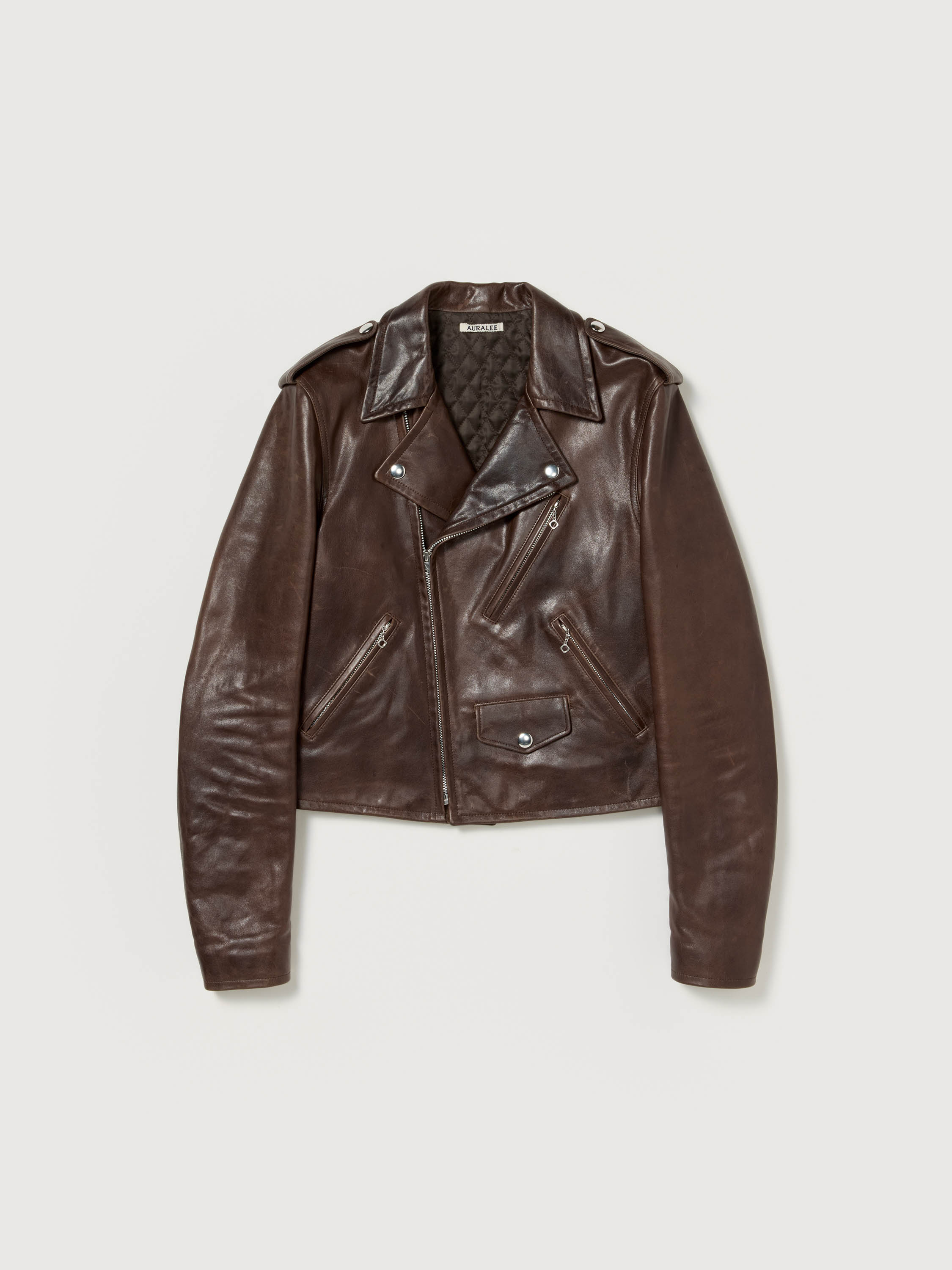 HEAVY LAMB LEATHER RIDERS JACKET 詳細画像 DARK BROWN 5