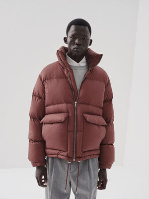 SUPER LIGHT NYLON RIPSTOP DOWN BLOUSON