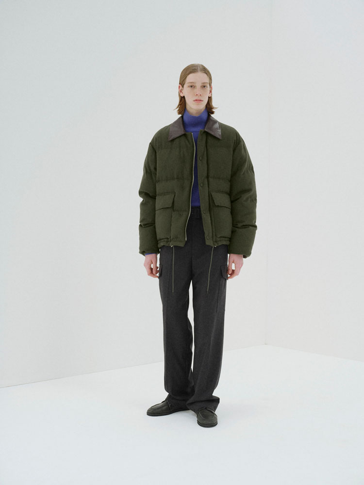 BABY CAMEL FLANNEL DOWN BLOUSON