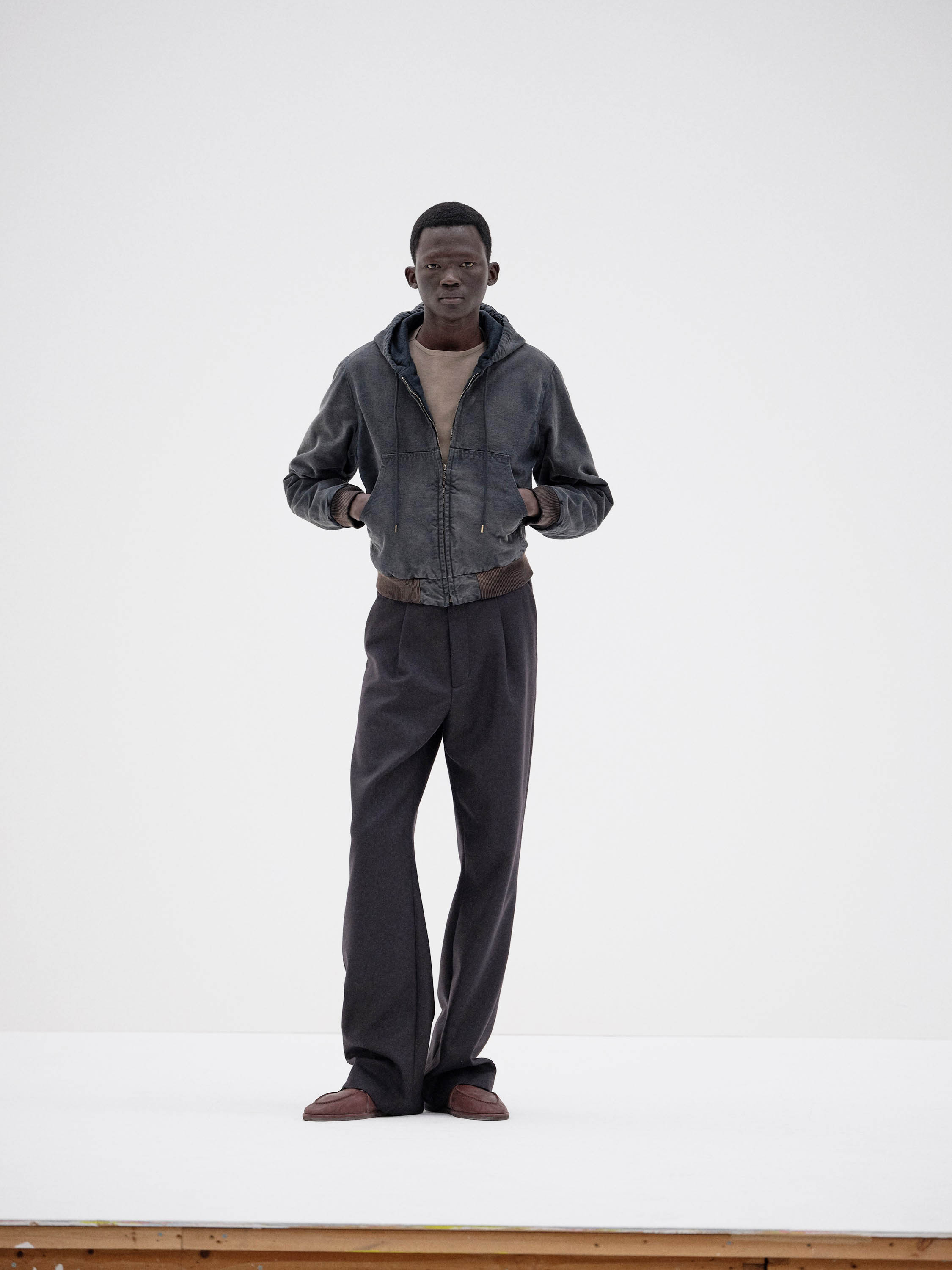 PRODUCT DYED ORGANIC COTTON DUCK SHORT ZIP PARKA 詳細画像 FADED BLACK 2