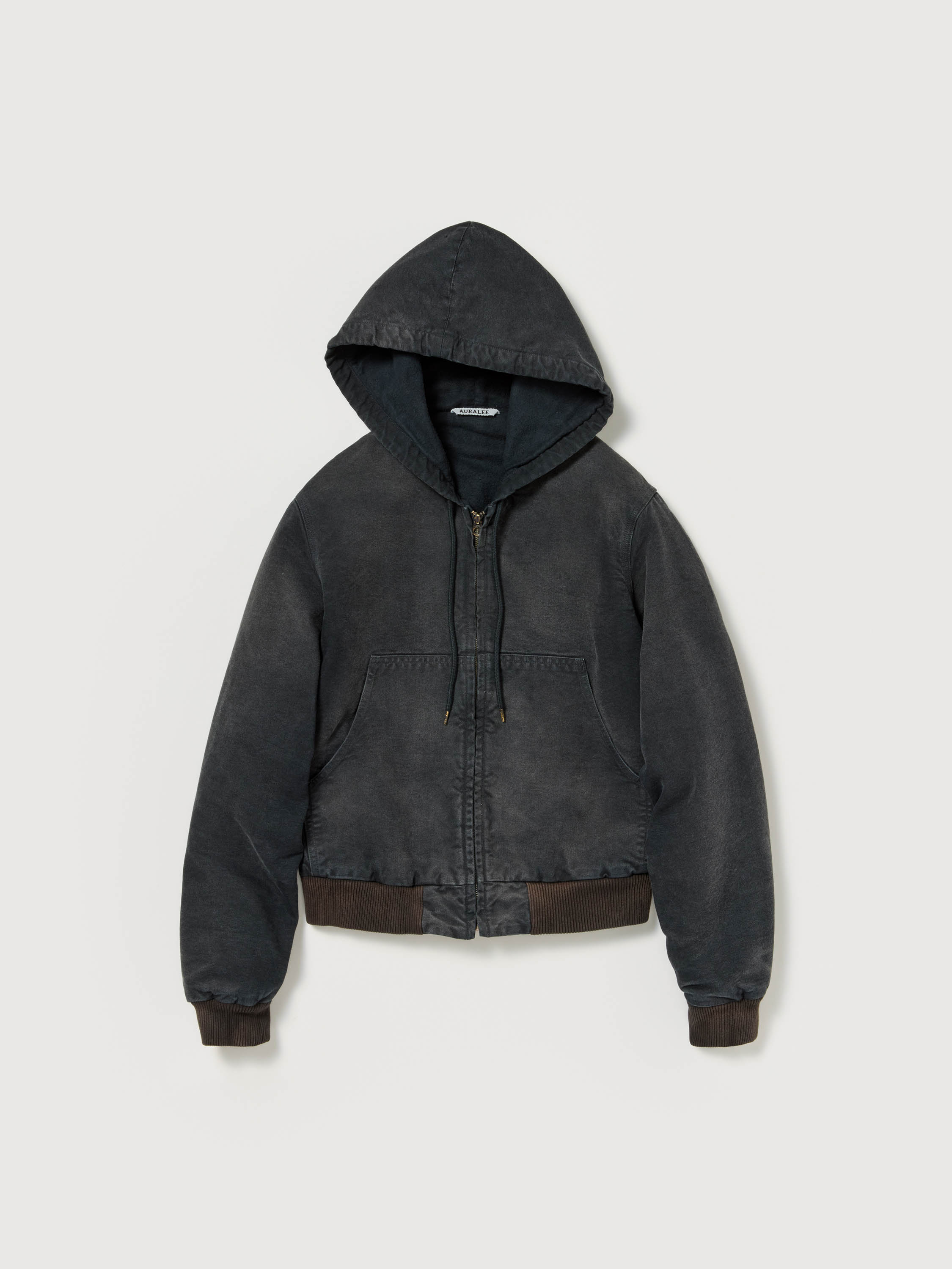 PRODUCT DYED ORGANIC COTTON DUCK SHORT ZIP PARKA 詳細画像 FADED BLACK 5