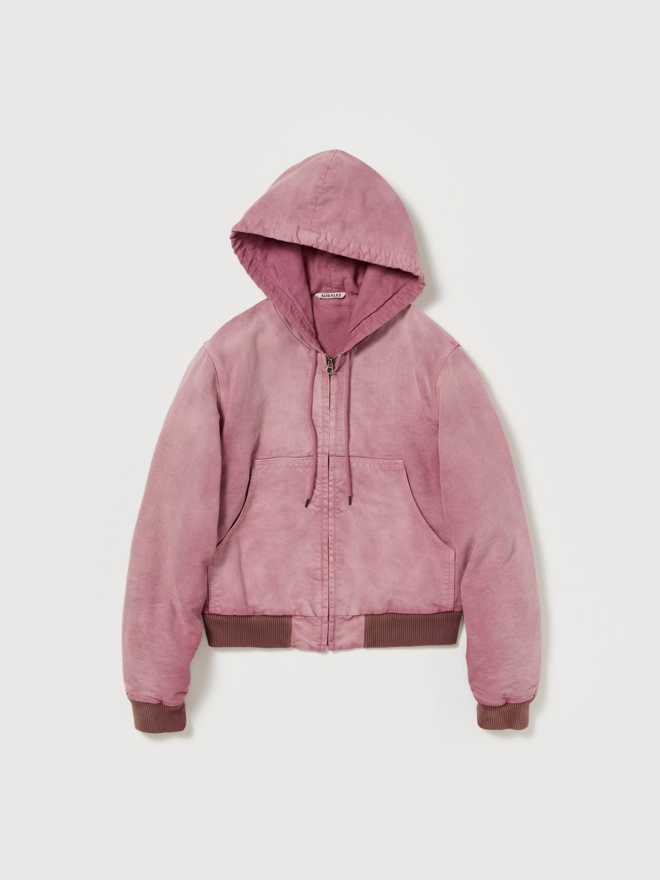 PRODUCT DYED ORGANIC COTTON DUCK SHORT ZIP PARKA 詳細画像 FADED BURGUNDY 1