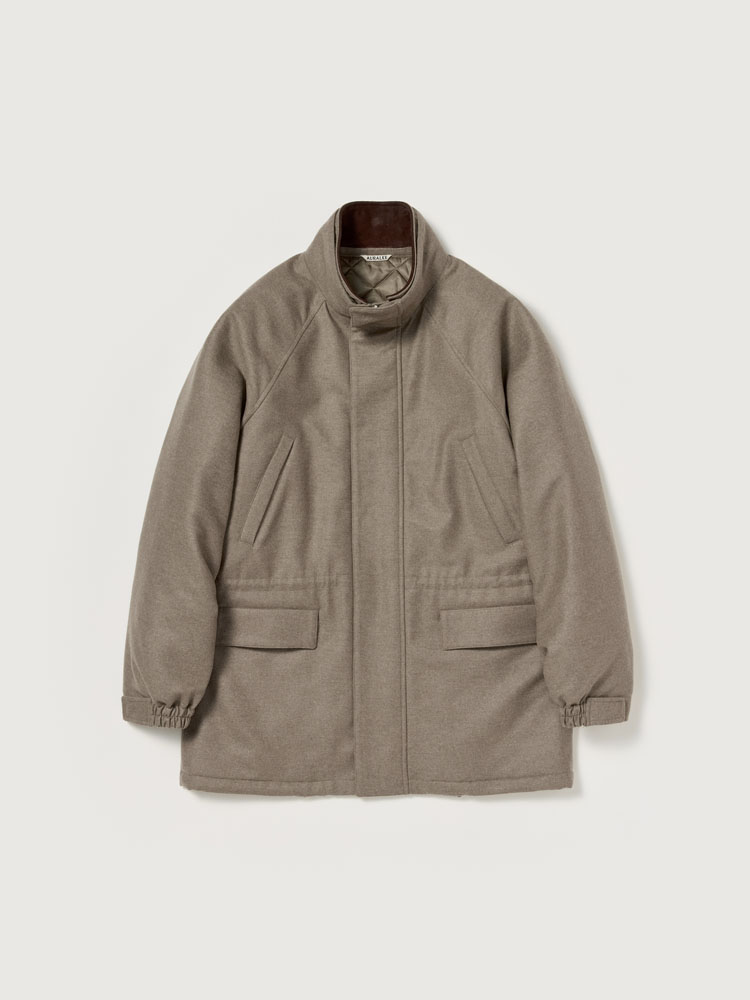 WOOL FULLING FLANNEL PADDED OVER BLOUSON