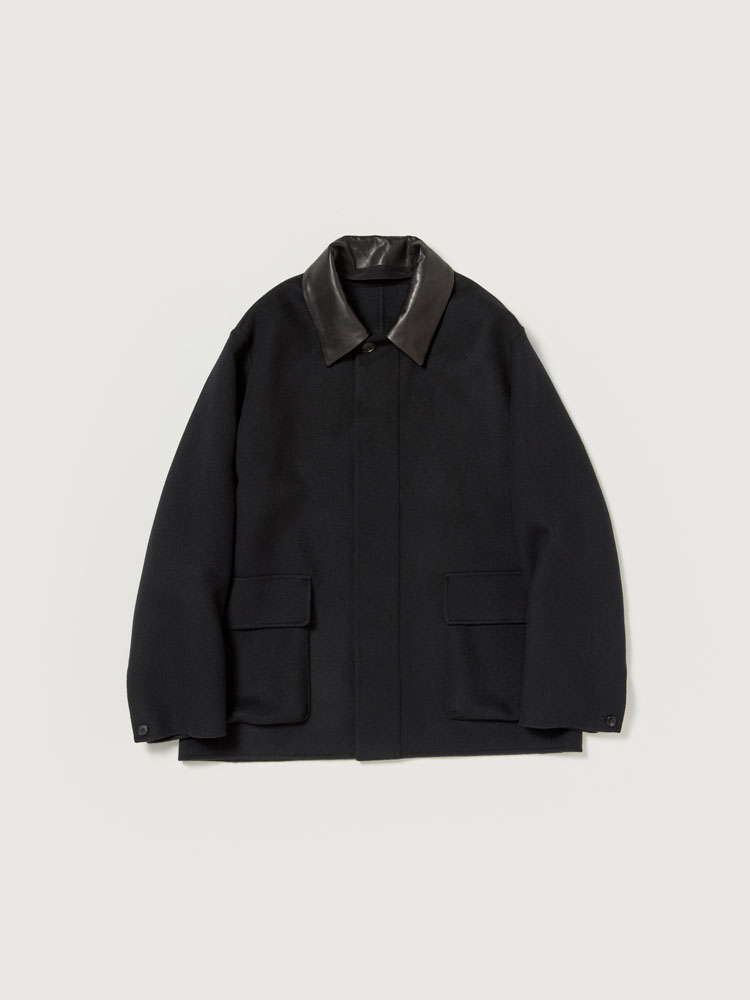 CASHMERE MELTON HAND SEWN BLOUSON