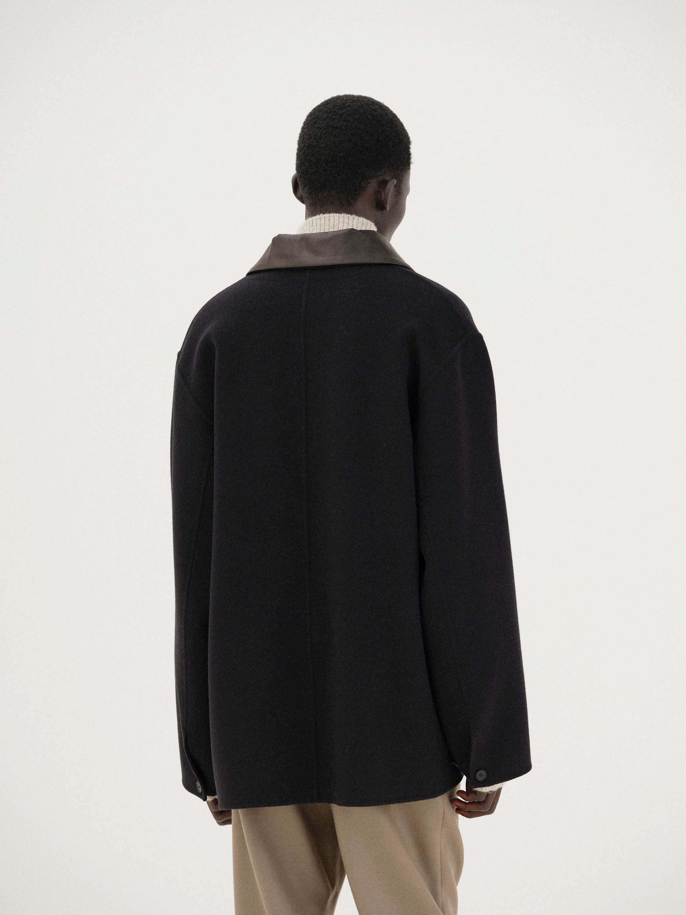 CASHMERE MELTON HAND SEWN BLOUSON 詳細画像 BLACK 4