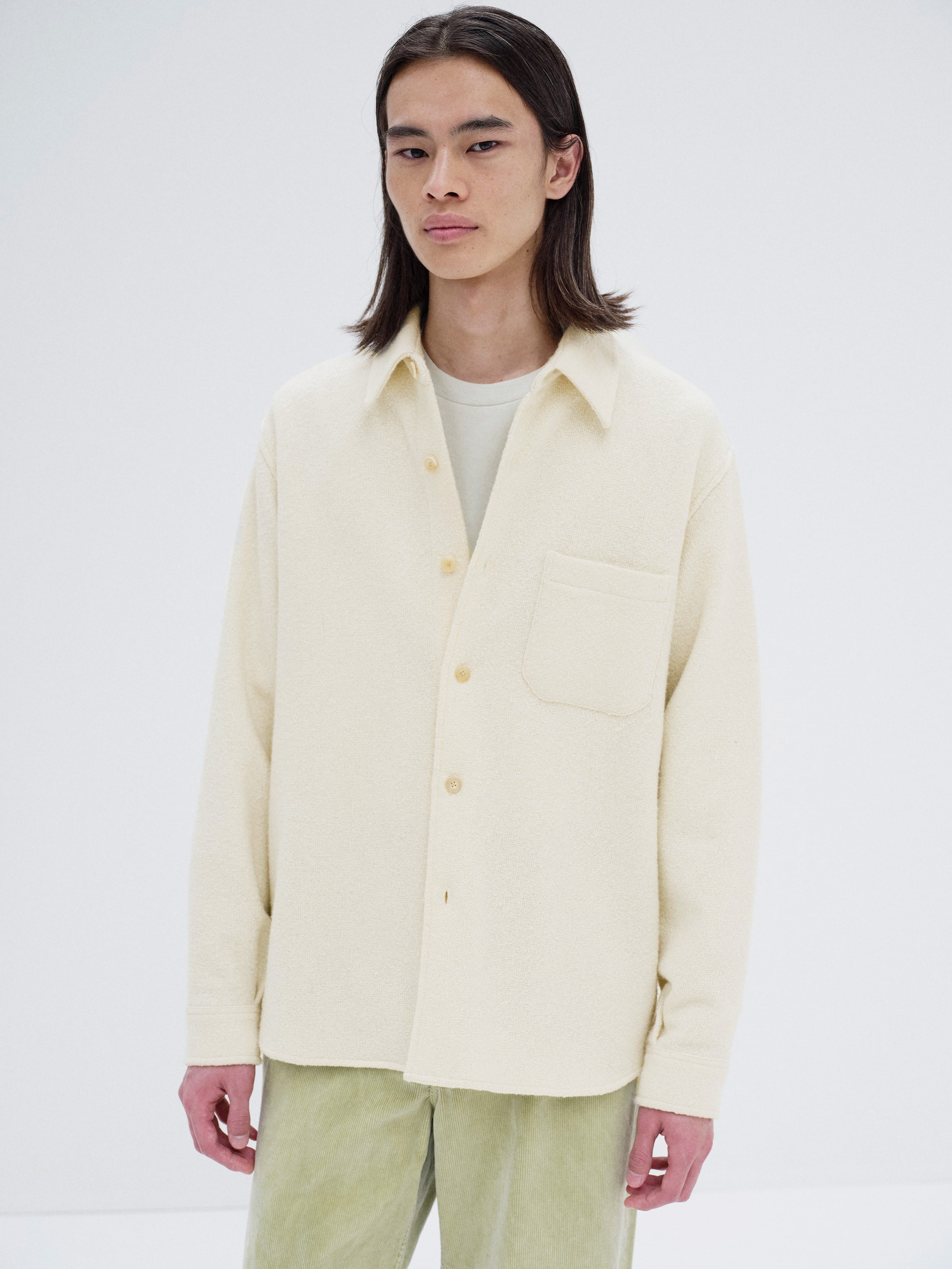 HOMESPUN TWEED  SHIRT BLOUSON 詳細画像 IVORY WHITE 1