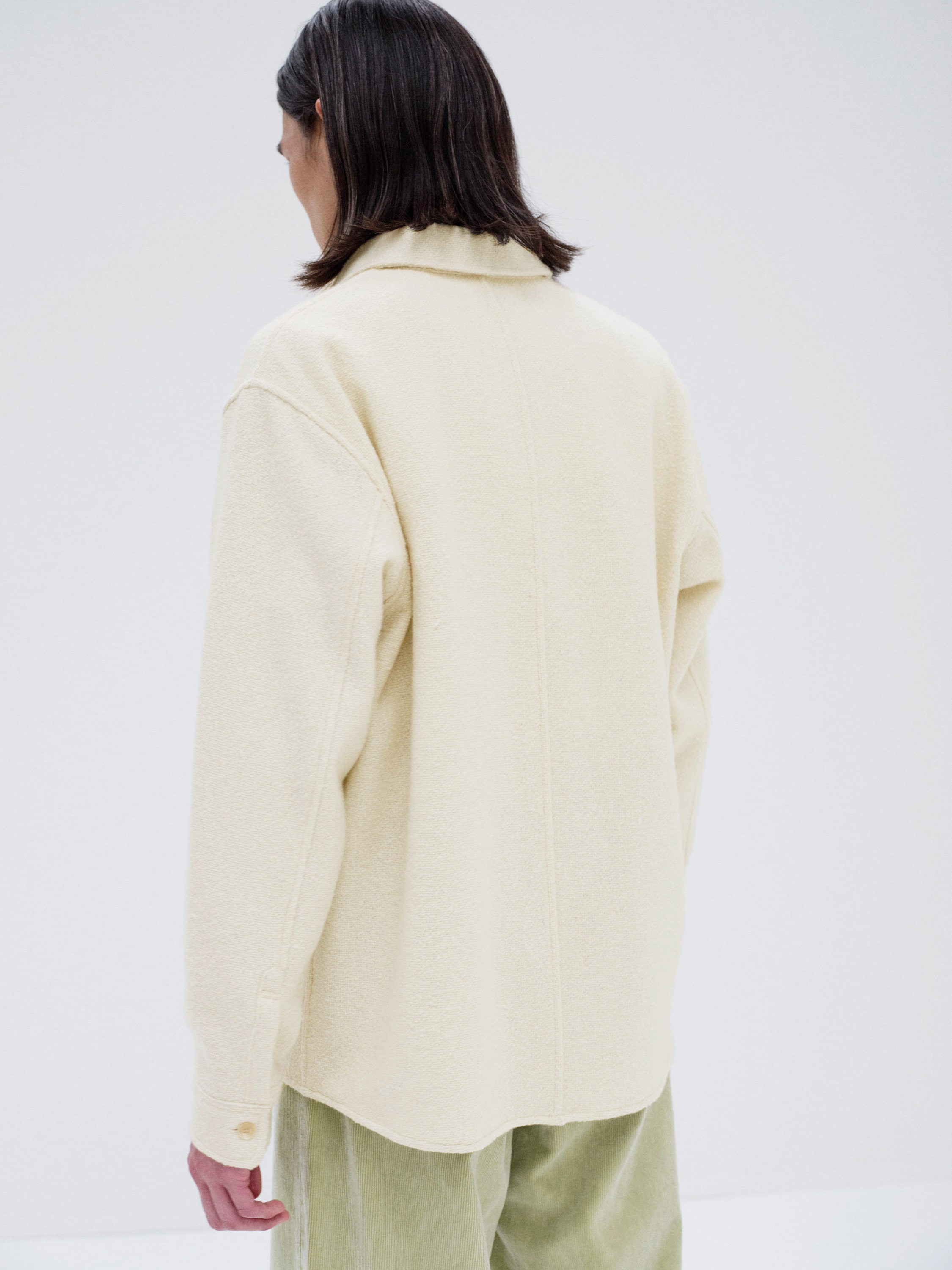 HOMESPUN TWEED  SHIRT BLOUSON 詳細画像 IVORY WHITE 4