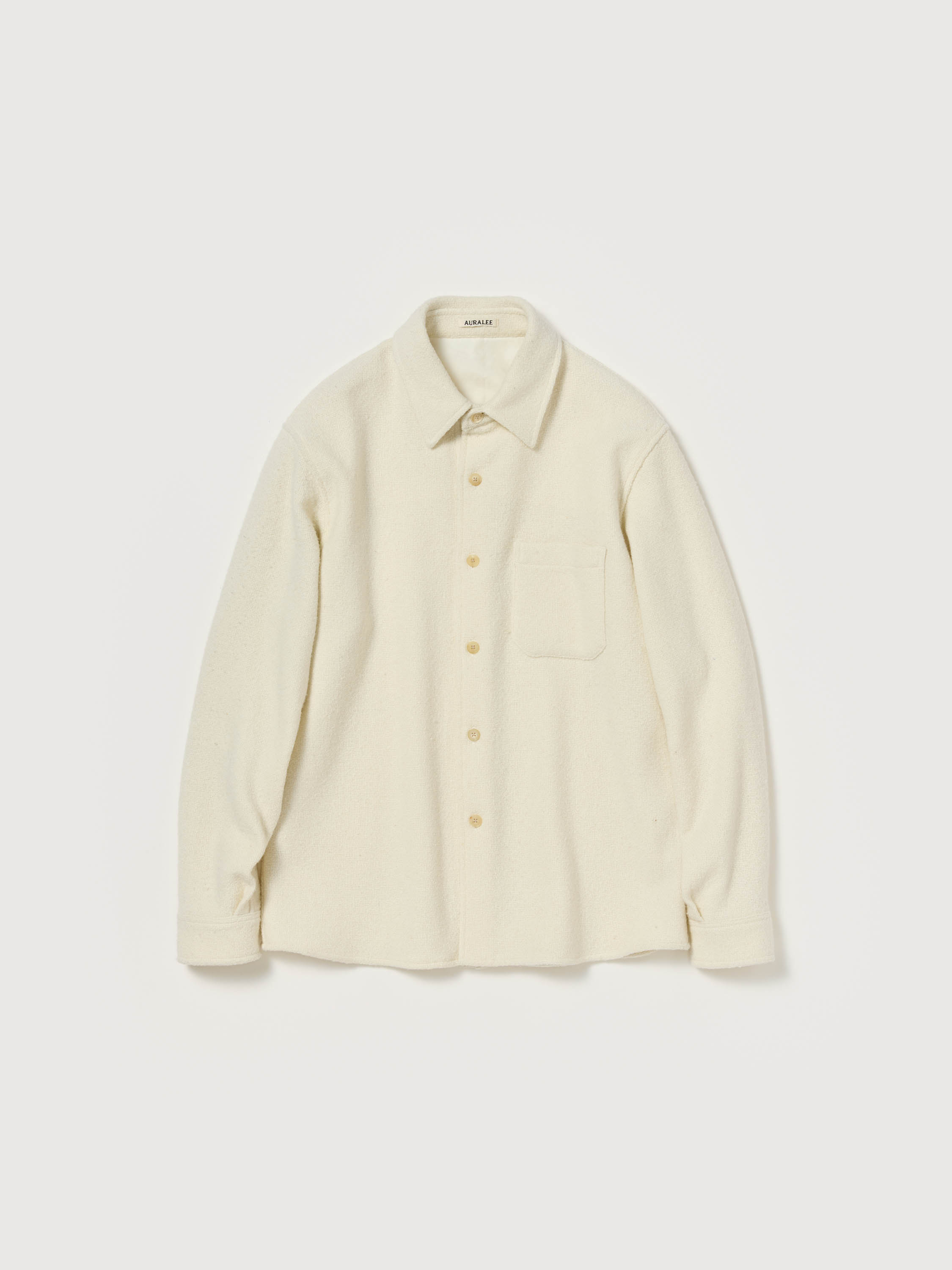 HOMESPUN TWEED  SHIRT BLOUSON 詳細画像 IVORY WHITE 5