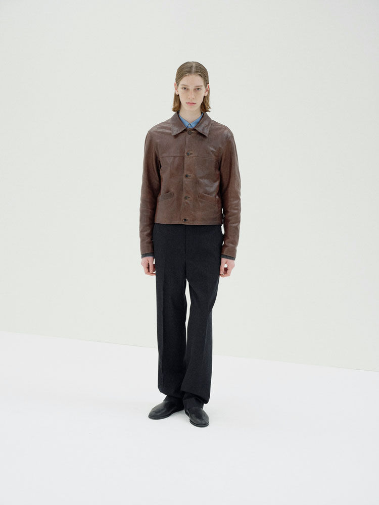 HEAVY LAMB LEATHER BLOUSON - AURALEE Official Website