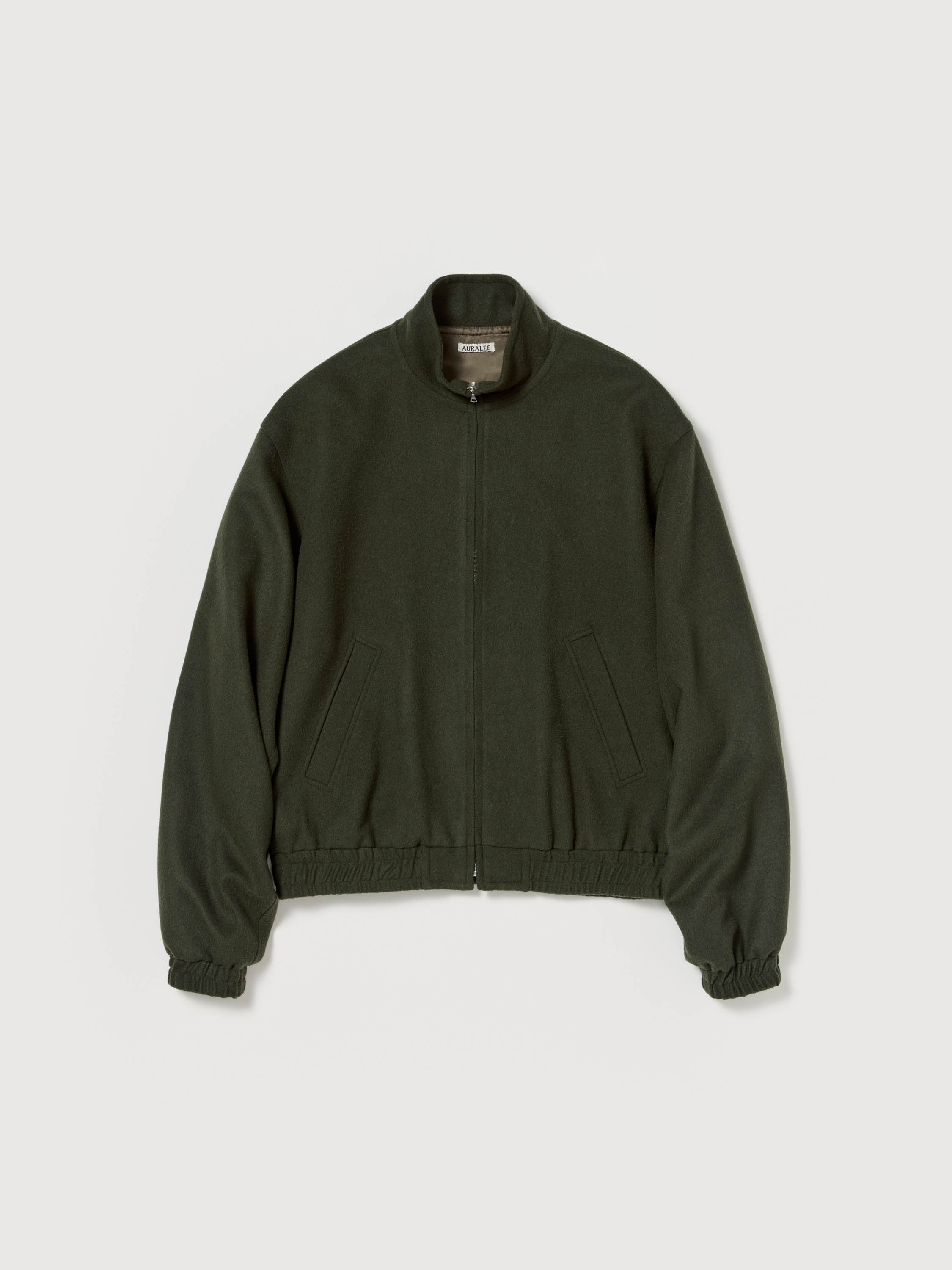 BABY CAMEL FLANNEL ZIP BLOUSON 詳細画像 DARK OLIVE 1