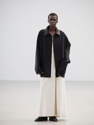 CASHMERE MELTON HAND SEWN BLOUSON