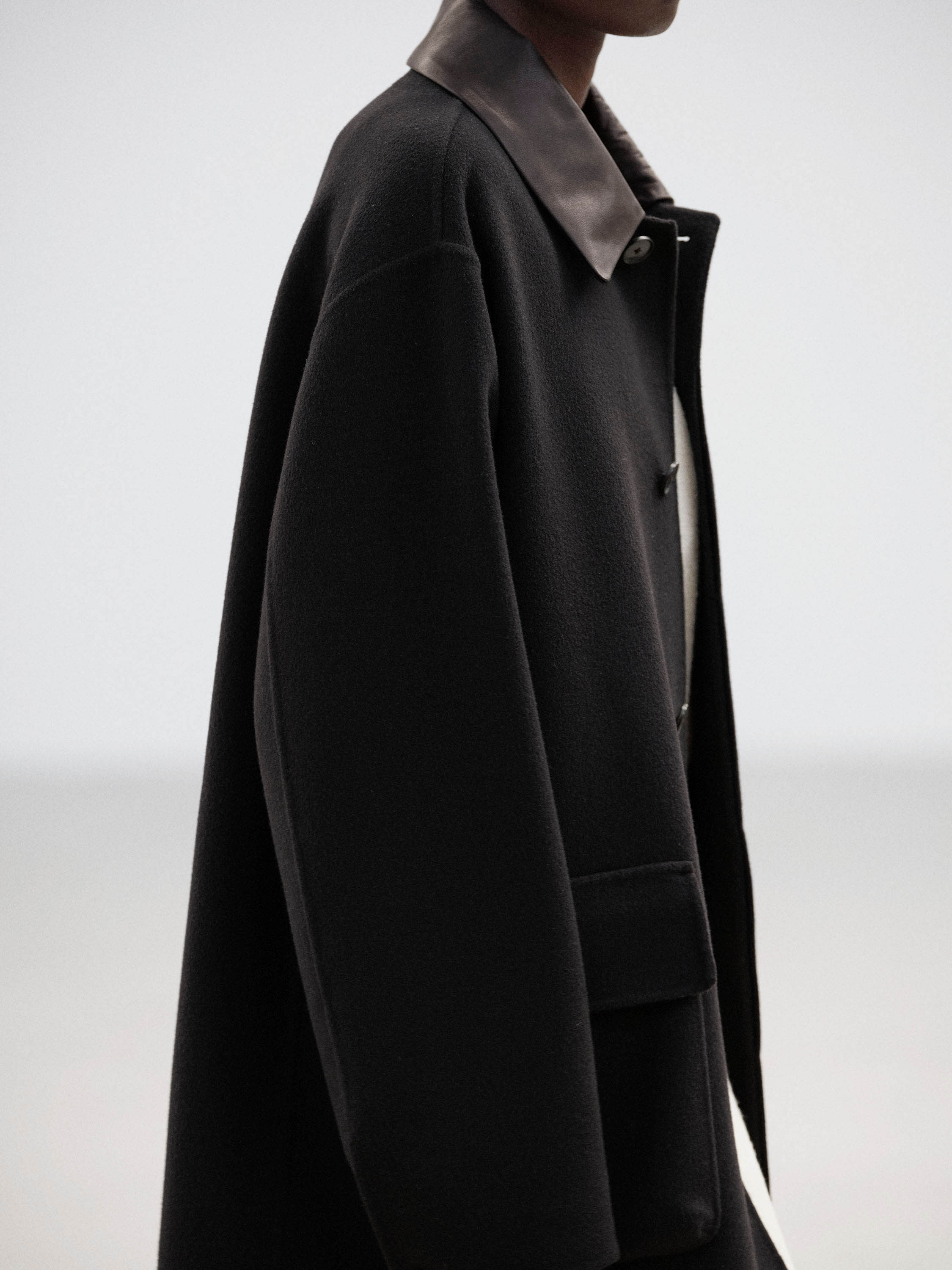 CASHMERE MELTON HAND SEWN BLOUSON 詳細画像 BLACK 3