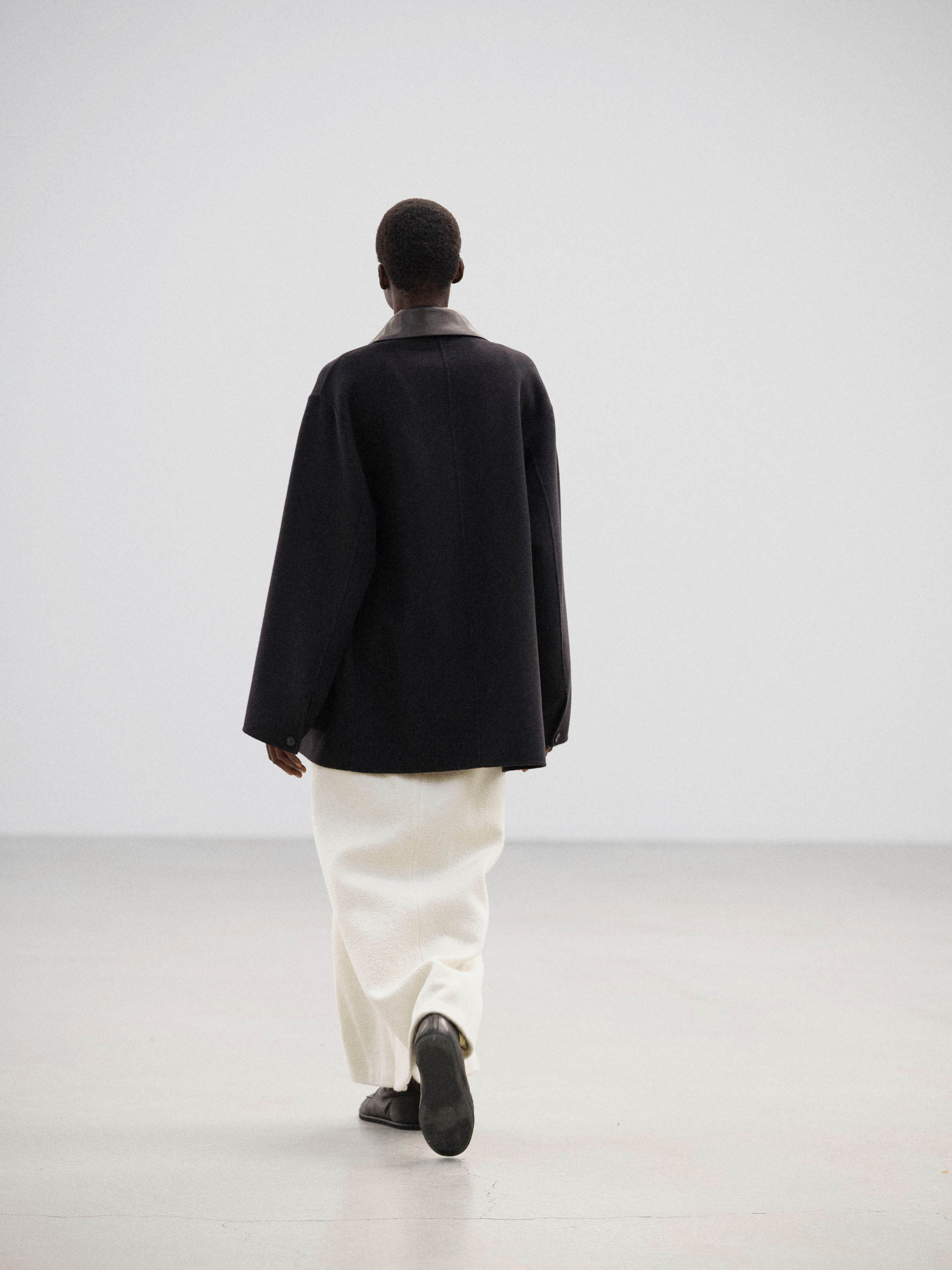 CASHMERE MELTON HAND SEWN BLOUSON 詳細画像 BLACK 4