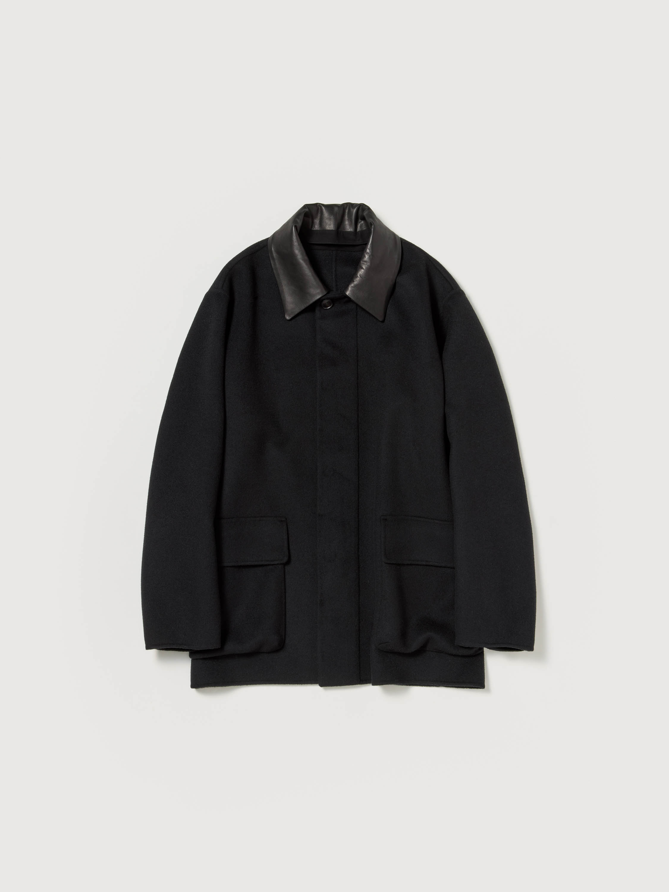 CASHMERE MELTON HAND SEWN BLOUSON 詳細画像 BLACK 5