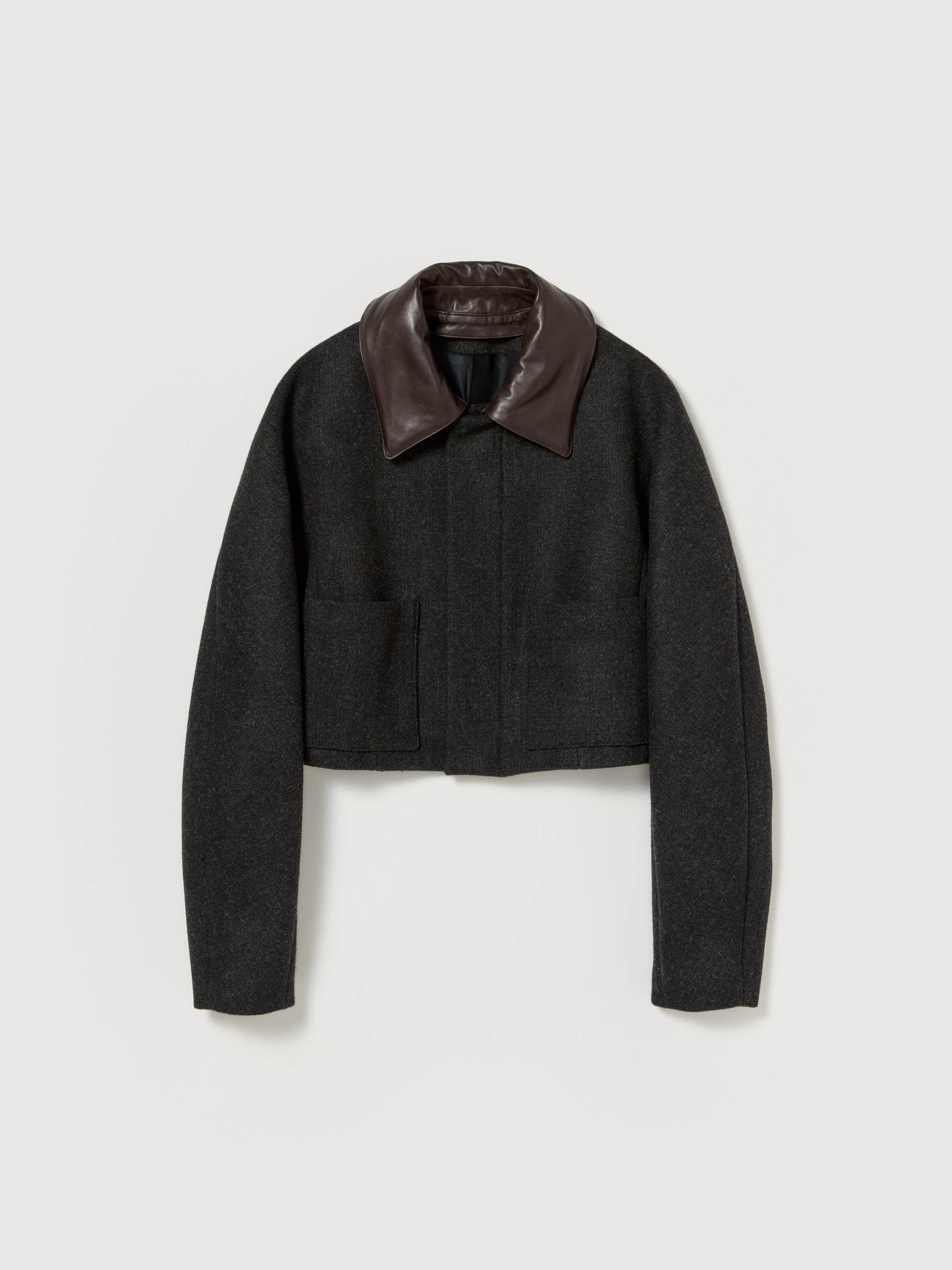 SHETLAND WOOL DOUBLE CLOTH BLOUSON 詳細画像 DARK CHARCOAL 5