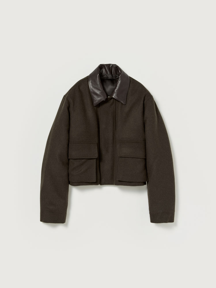 BABY CAMEL FLANNEL PADDED SHORT BLOUSON