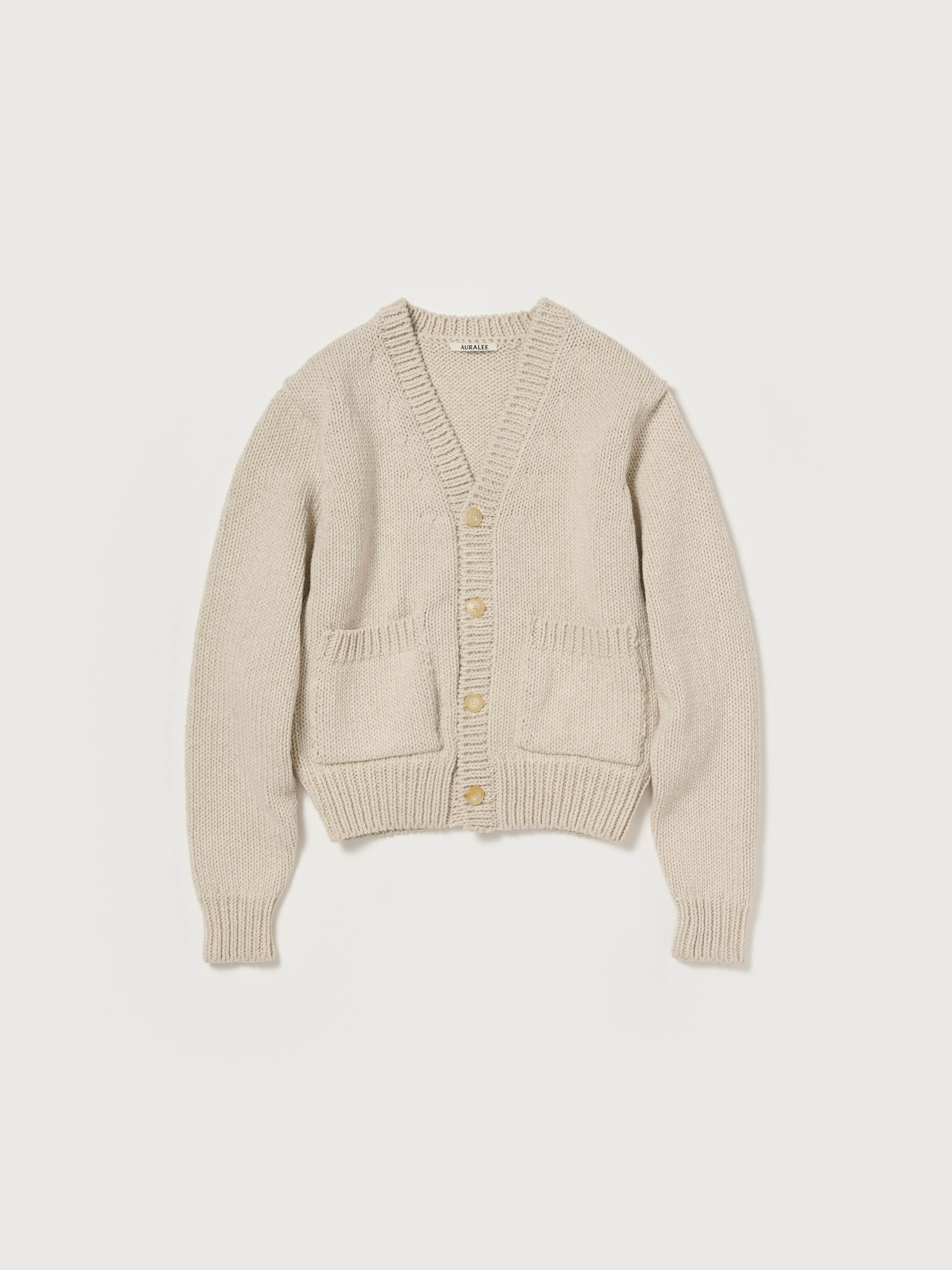 WOOL CASHMERE FELTED KNIT CARDIGAN 詳細画像 IVORY 2