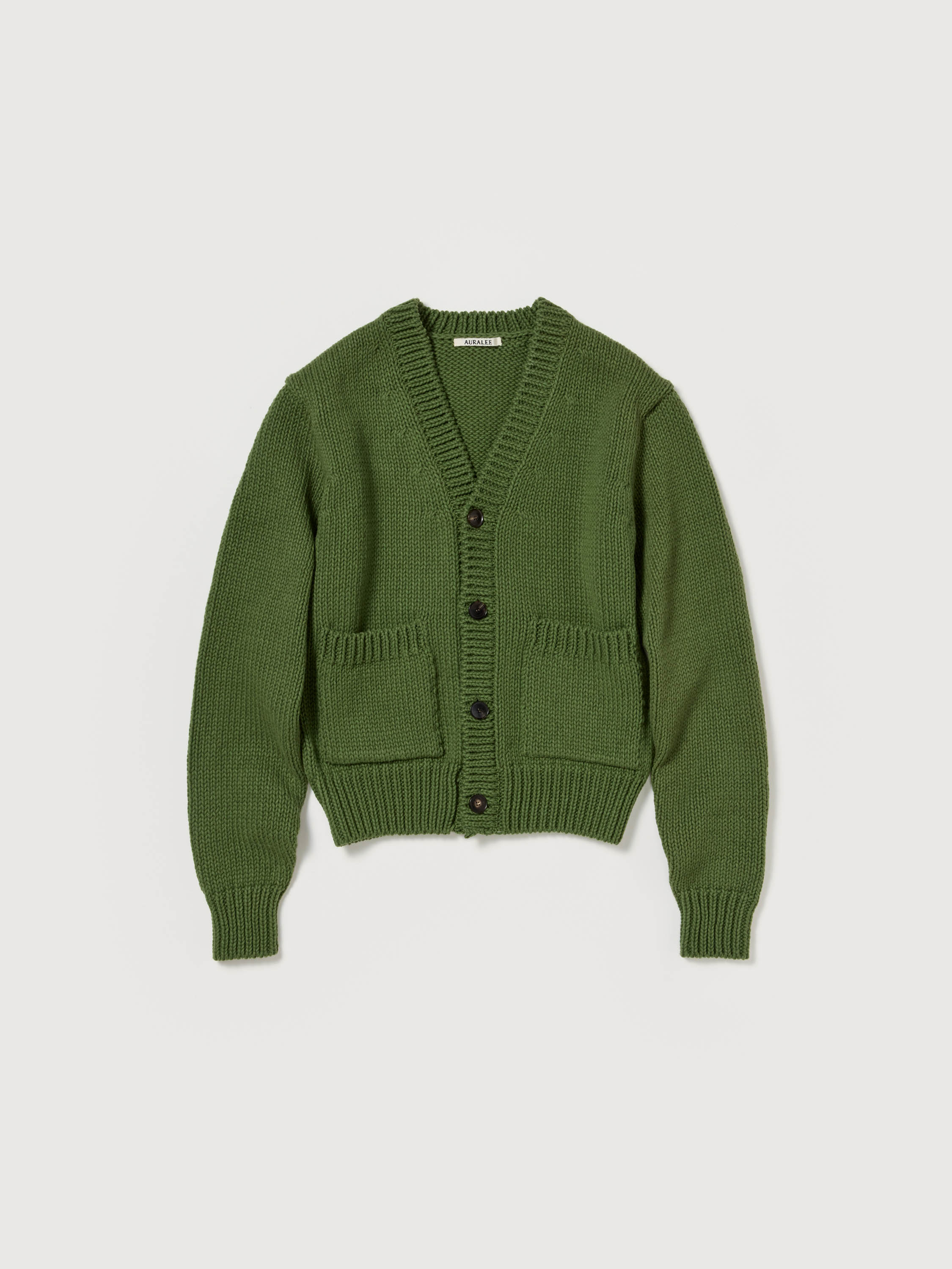 WOOL CASHMERE FELTED KNIT CARDIGAN 詳細画像 OLIVE 4