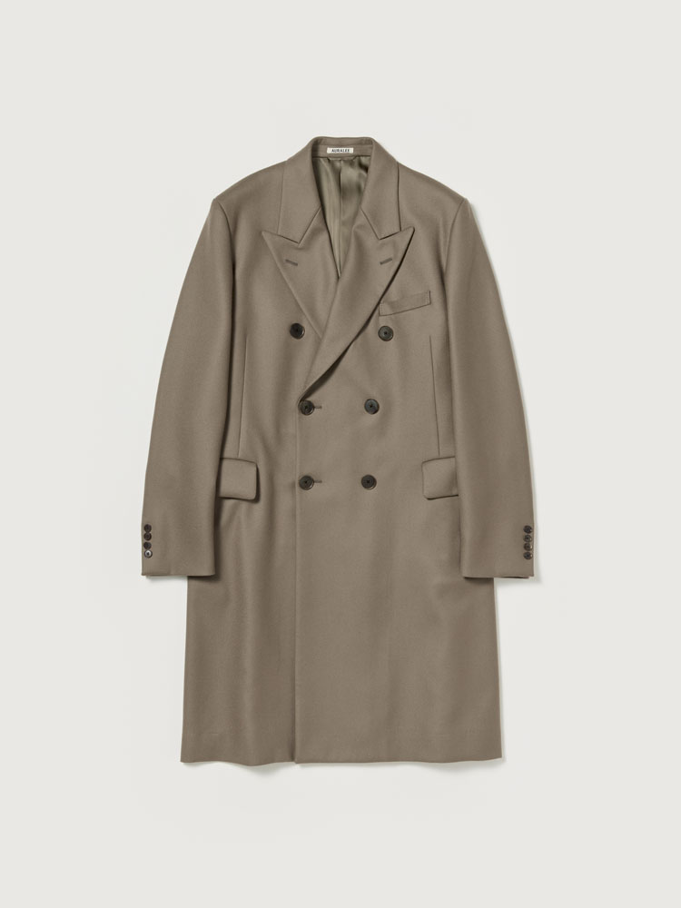 LIGHT MELTON CHESTERFIELD COAT - AURALEE Official Website