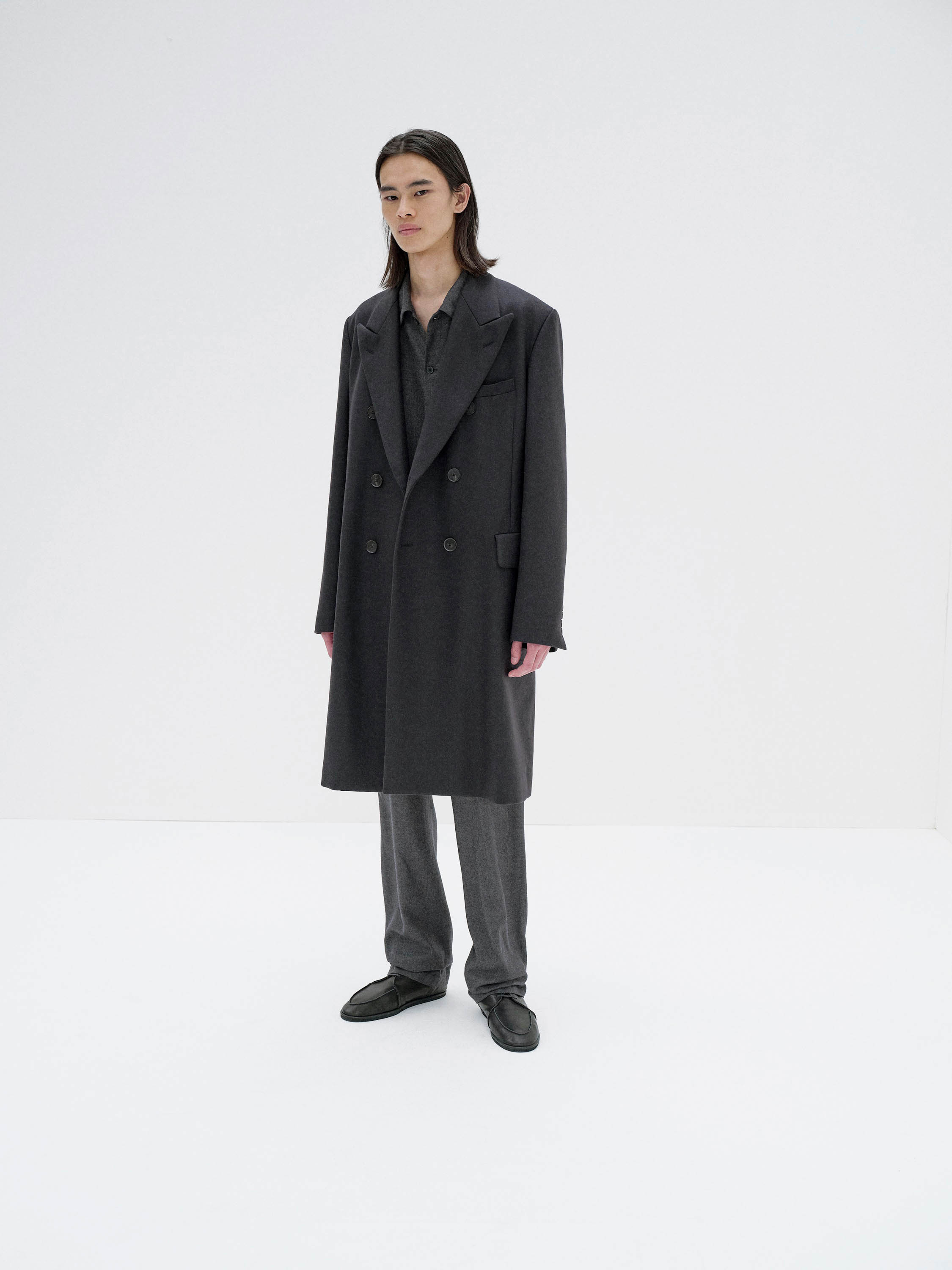 LIGHT MELTON CHESTERFIELD COAT 詳細画像 DARK CHARCOAL 1