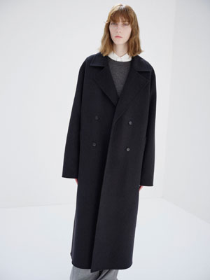 CASHMERE MELTON HAND SEWN COAT